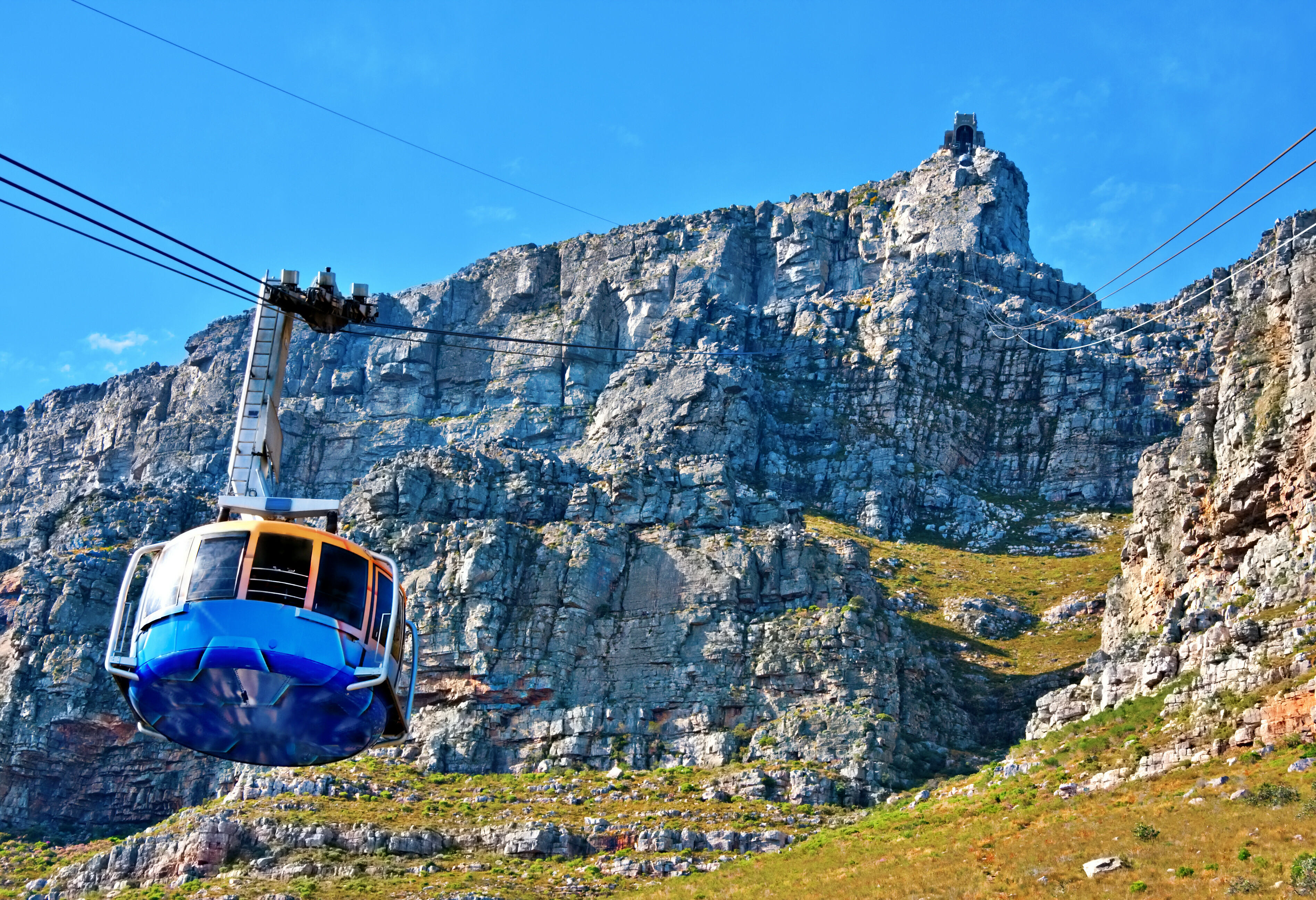 Bezoek aan tafelberg Kaapstad Zuid-Afrika
