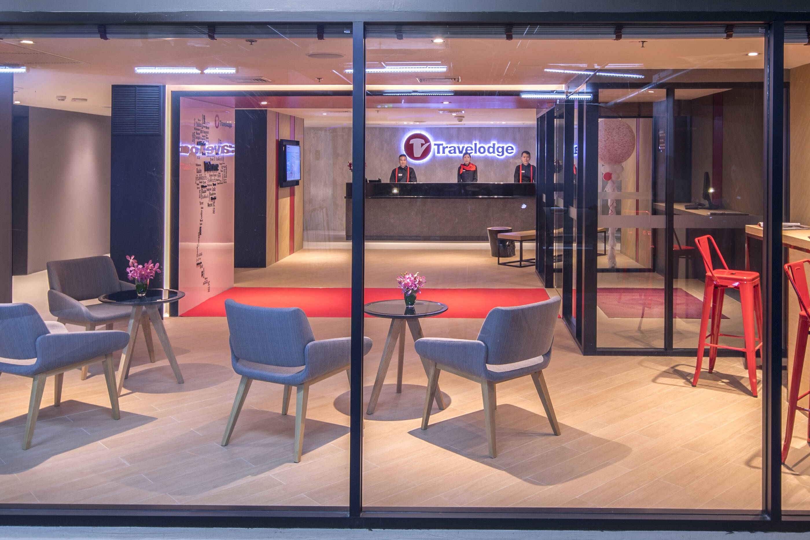 Lobby van Travelodge Bangkok