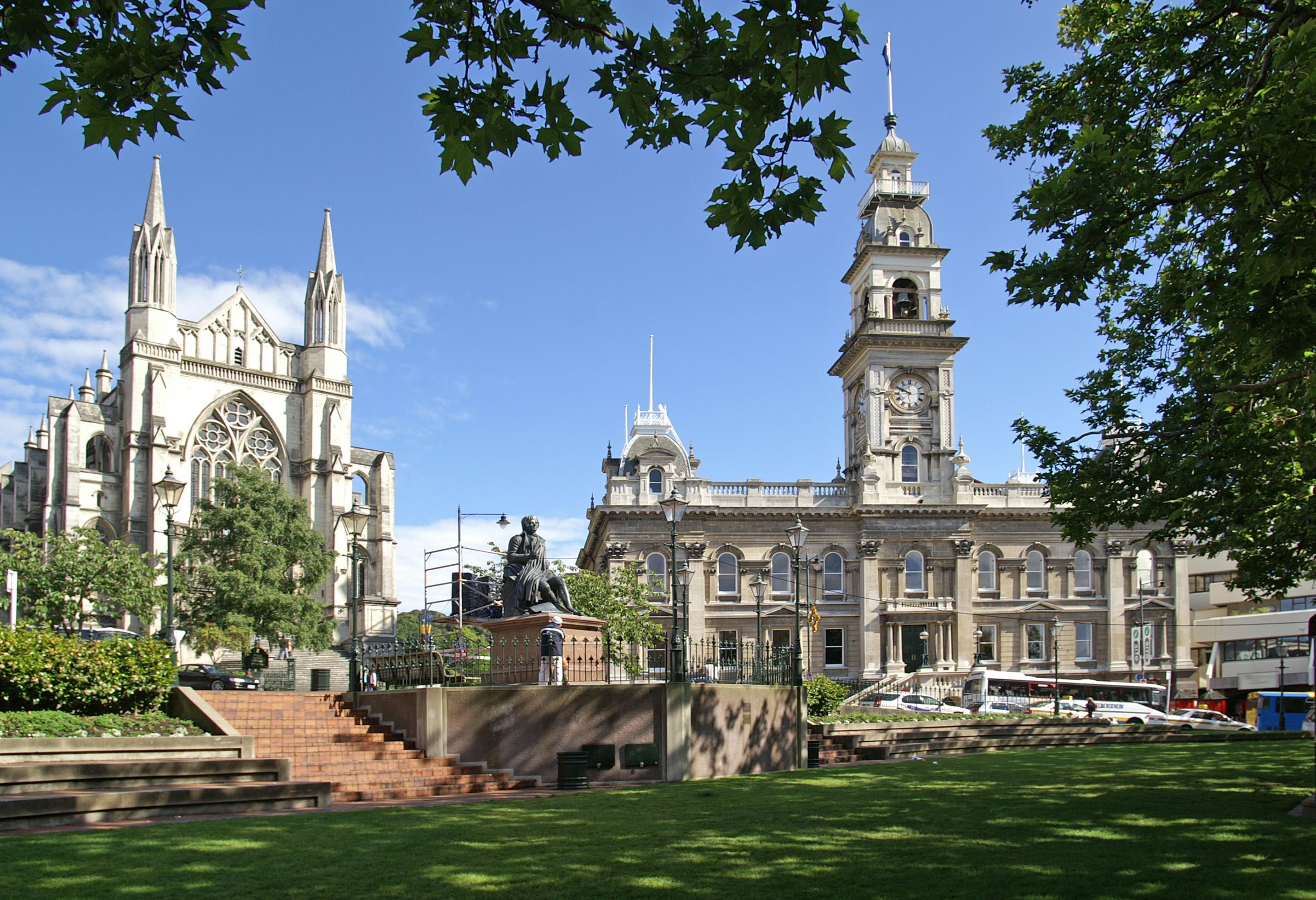 The Octagon in Dunedin in Nieuw-Zeeland