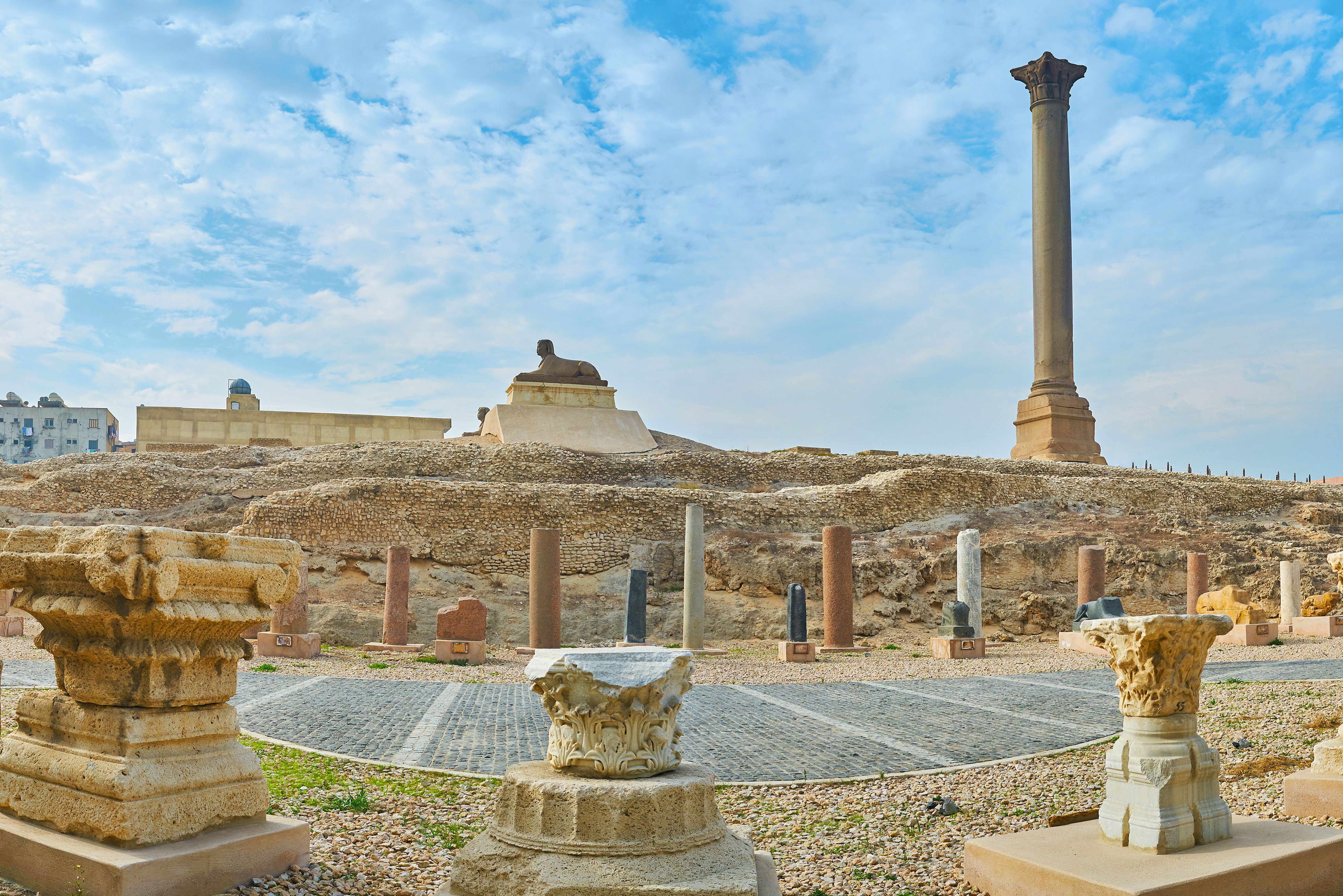 Pilaar van Pompei en Sfinx van Alexandrie