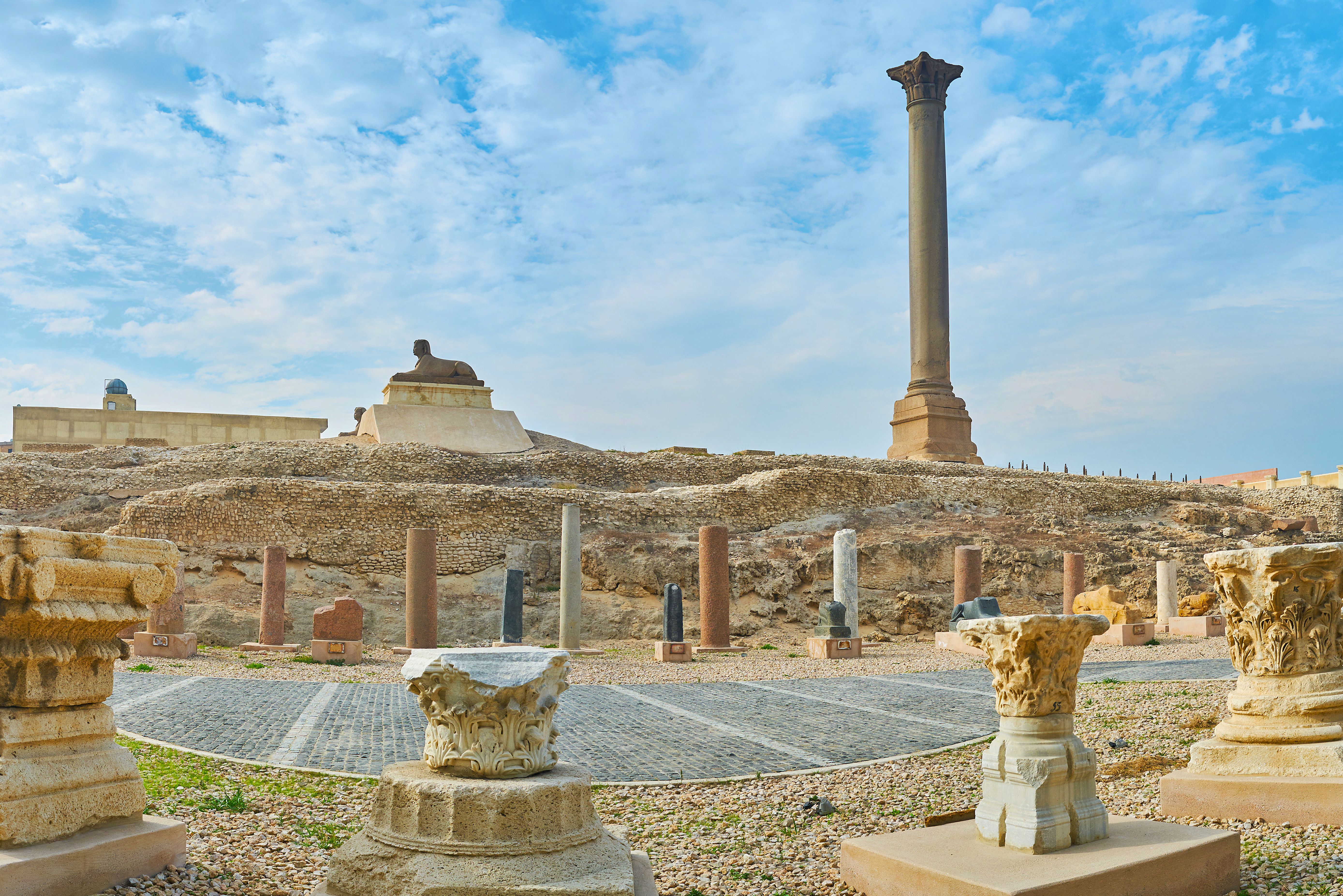 Pilaar en Sfinx van Pompei