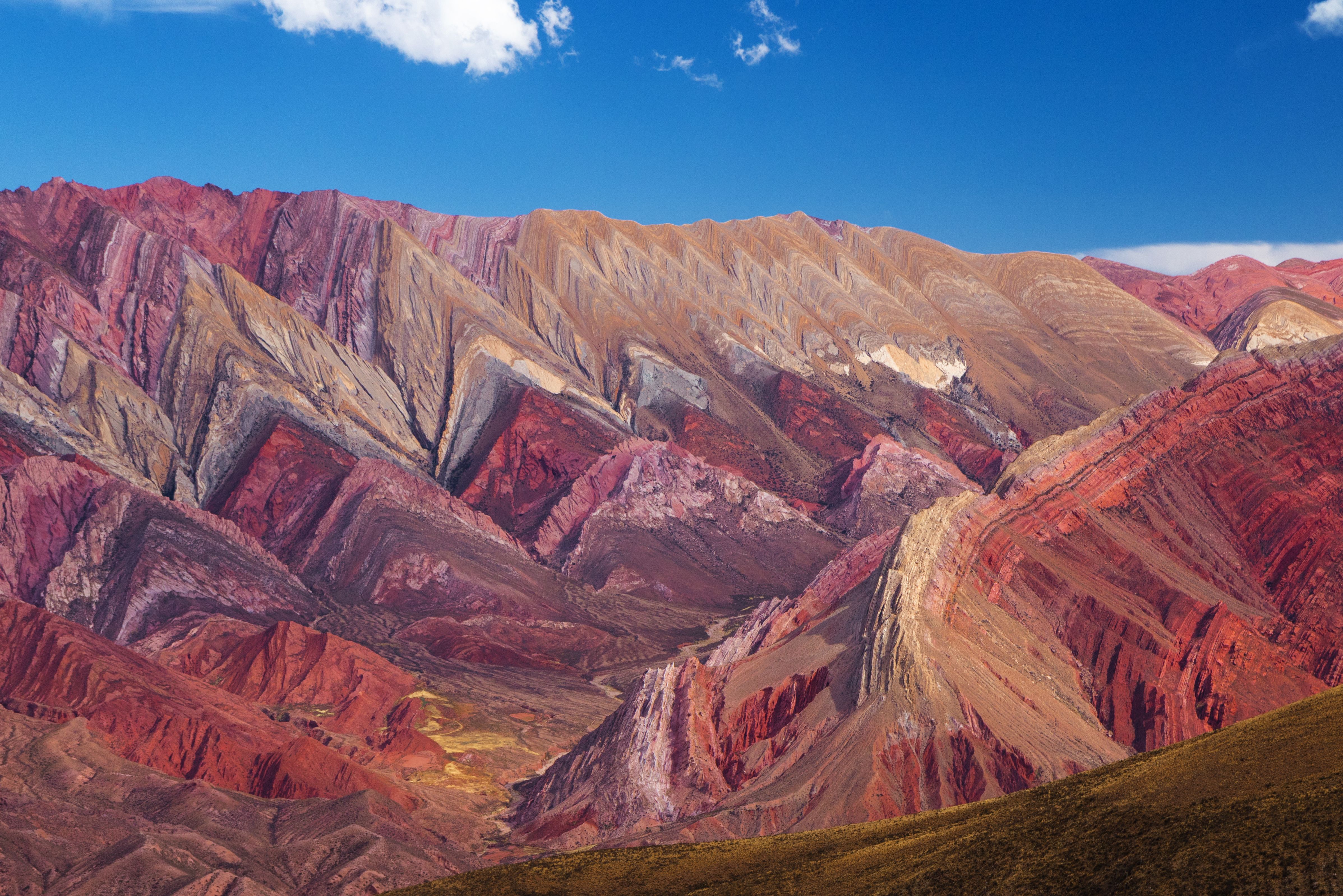 De gekleurde bergen  in Argentinië