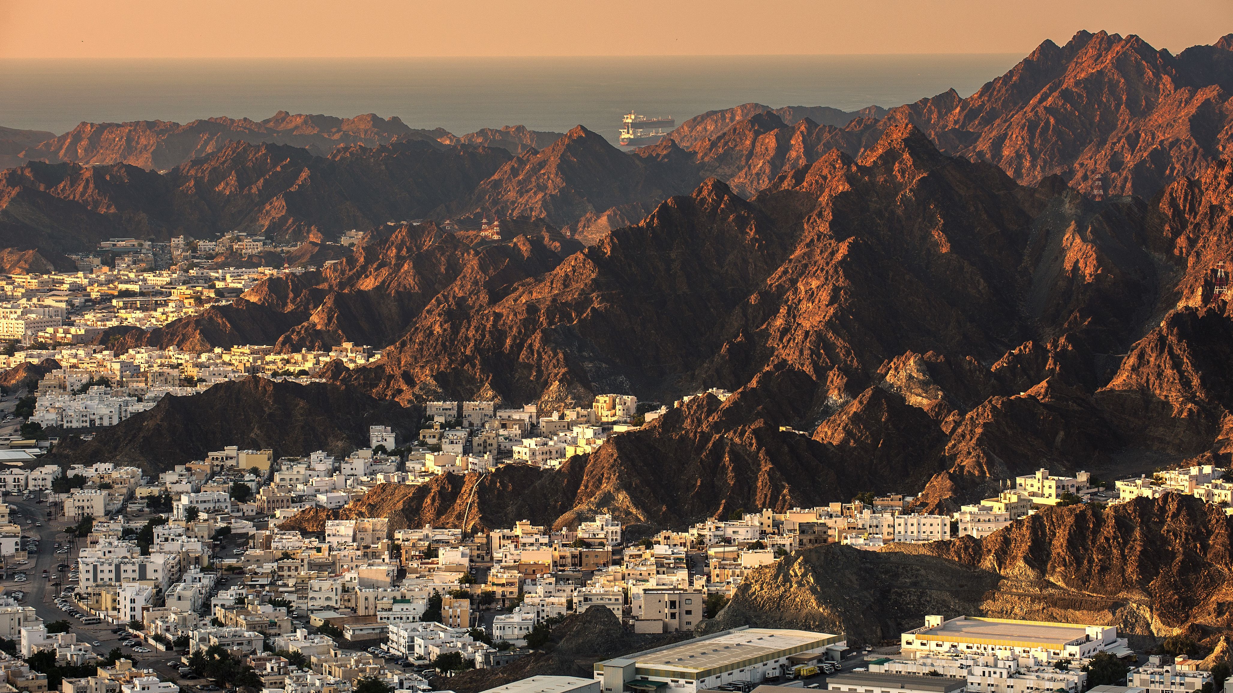 Muscat vanuit de lucht