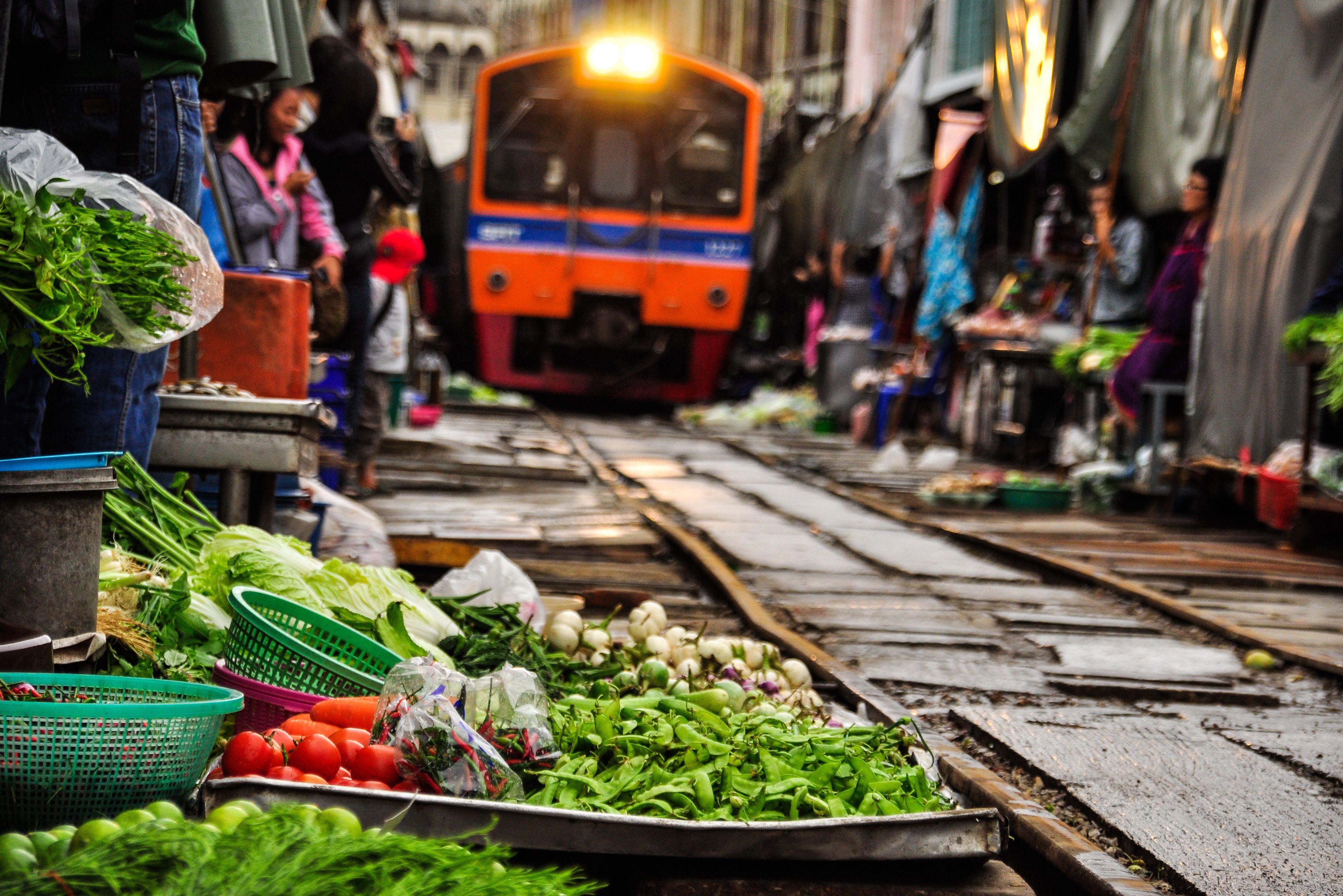 Maeklong treinmarkt