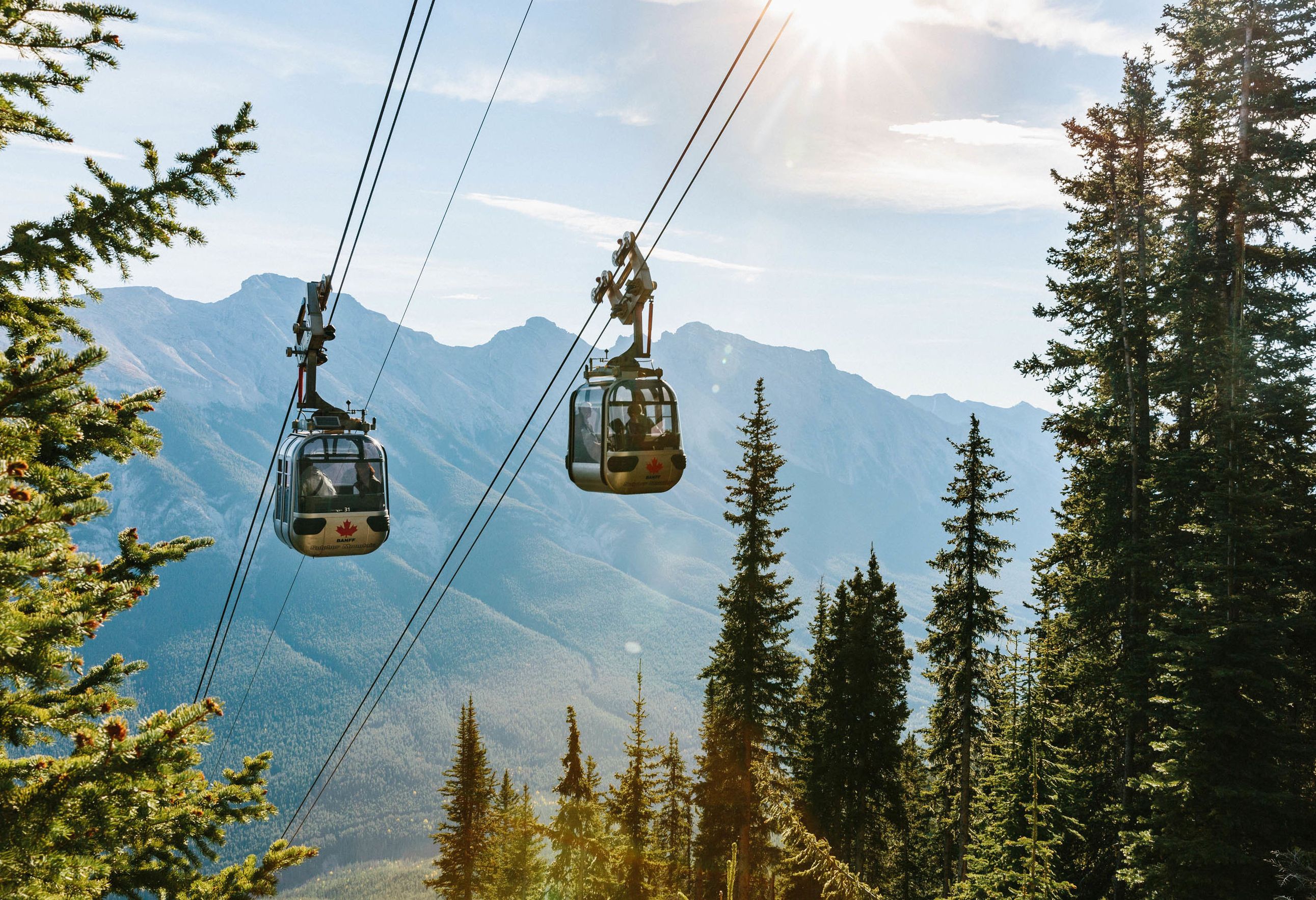 Kabelbaan in Banff Canada