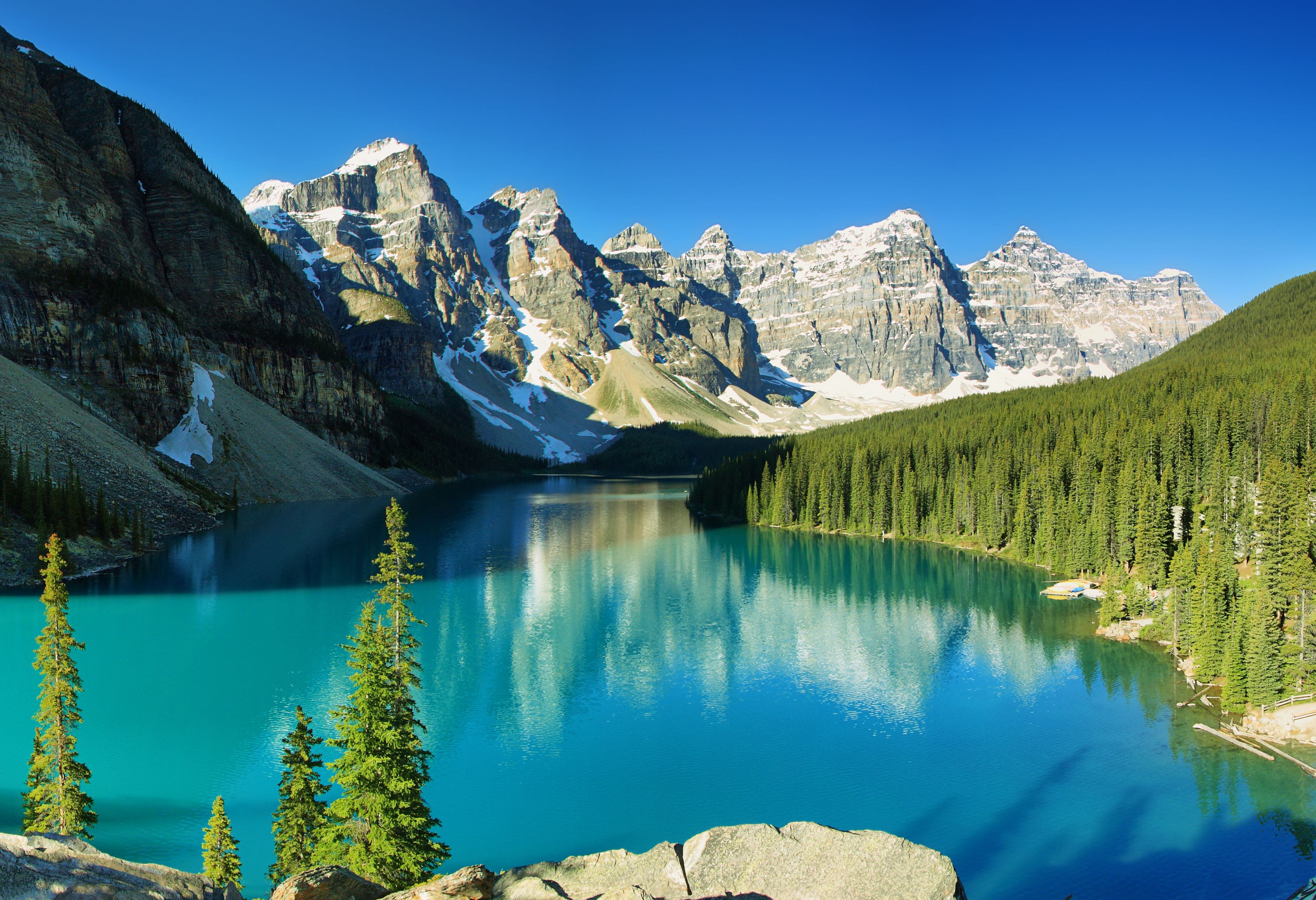 Lake Moraine bij Banff Canada