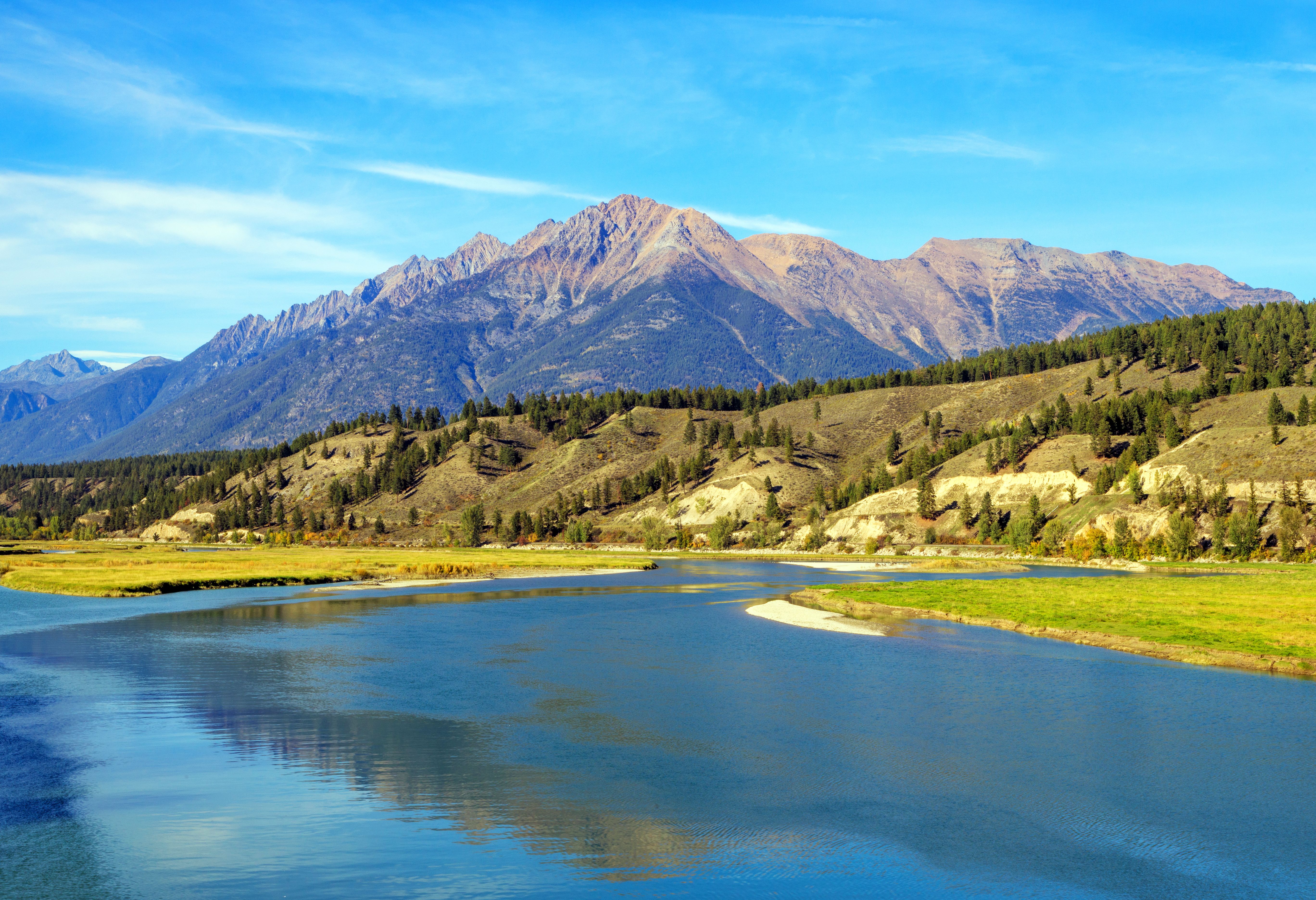 Uitzicht onderweg naar Radium Hot Springs Canada