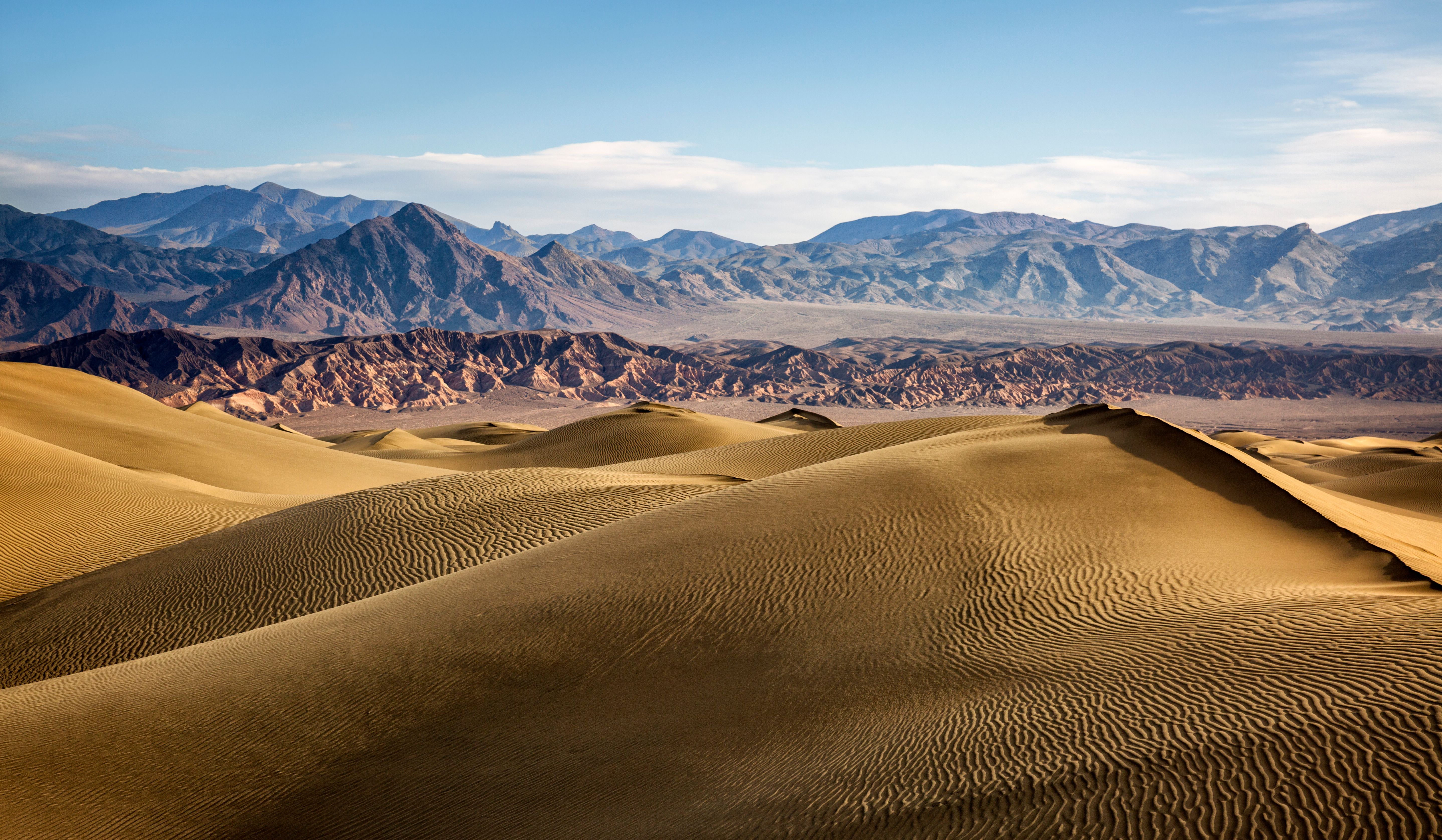 Amerika-Californie-Death-Valley-Mesquite-Flat-Sand-Dunes