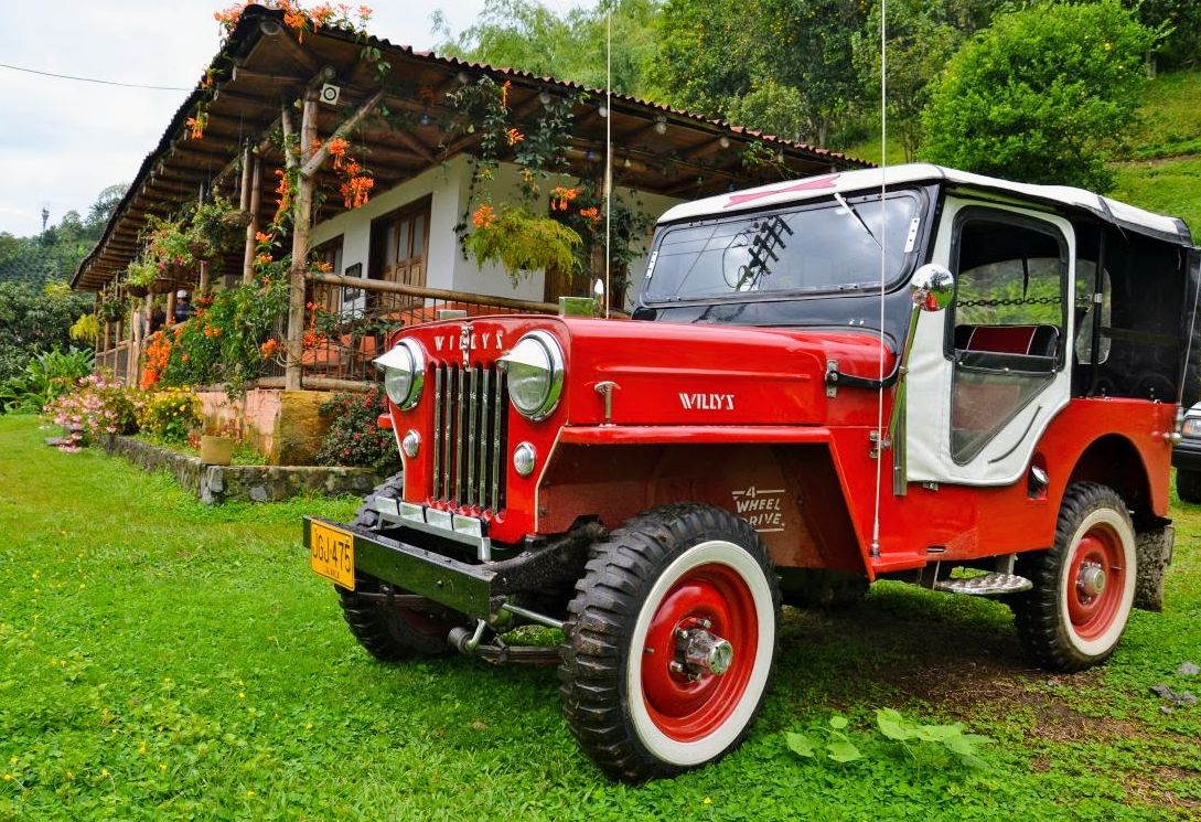 Willy jeep tour in koffieregio Colombia