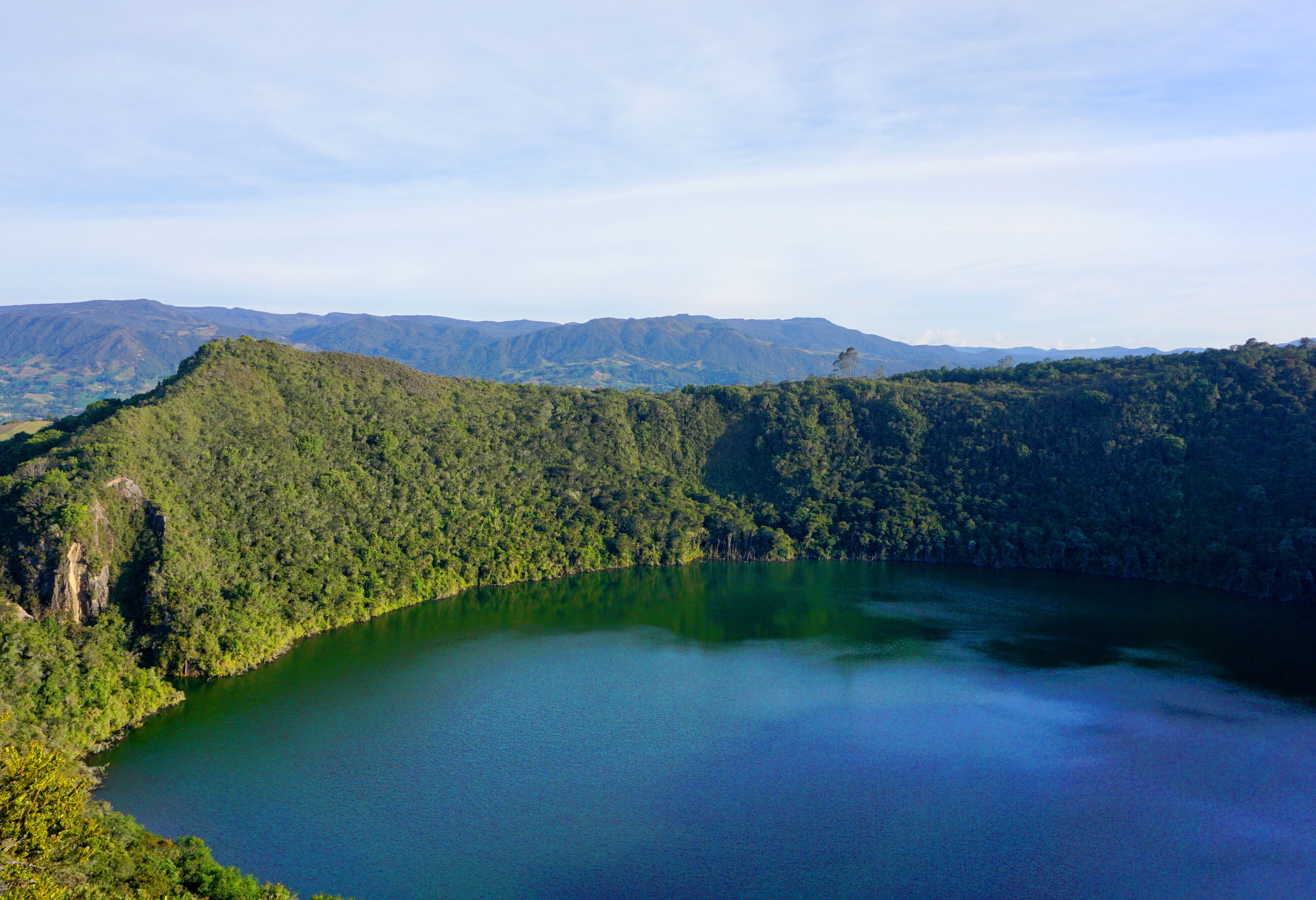 Lake-Guatavita-Lagune in Colombia