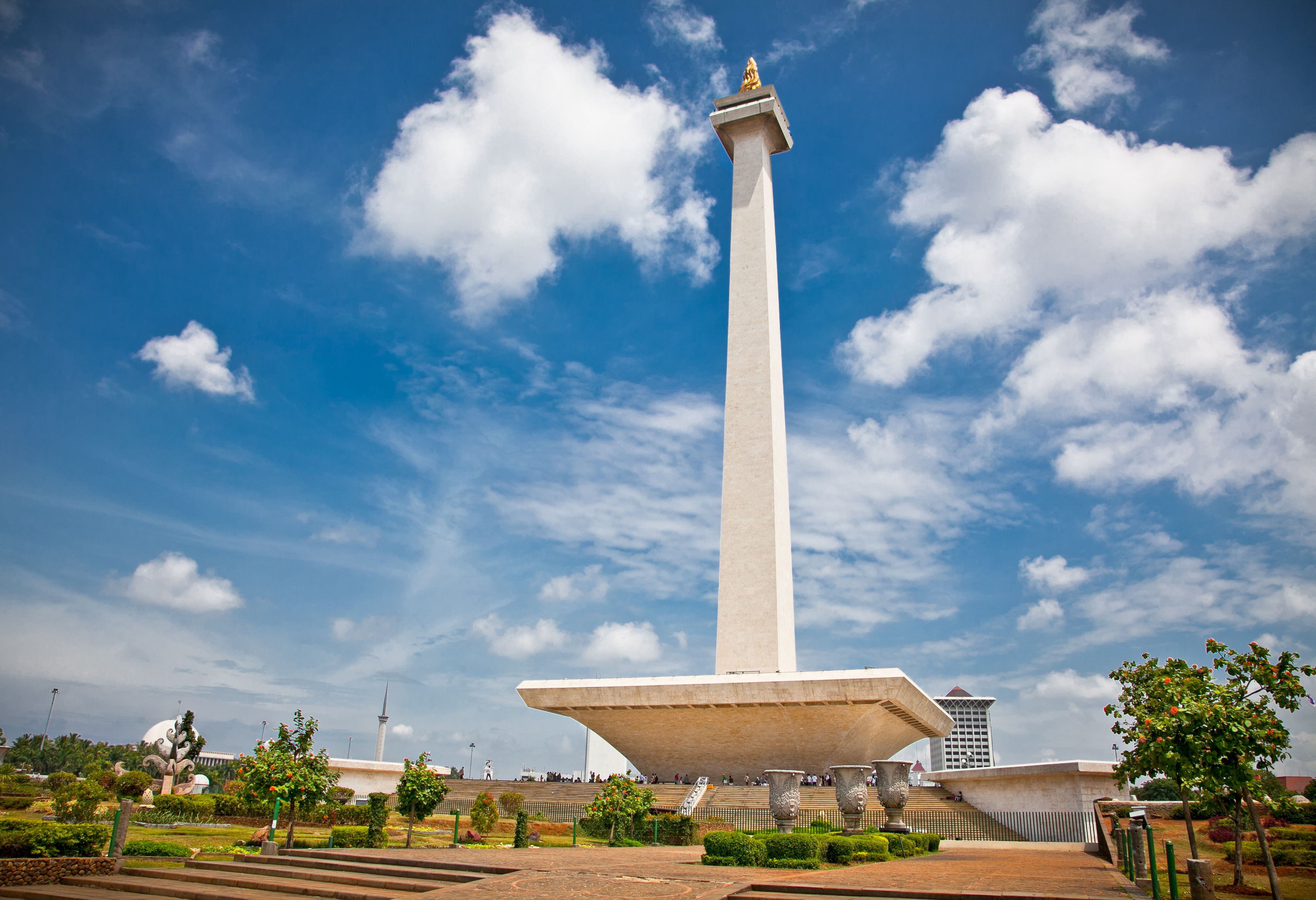 Nationaal Monument Monas in Jakarta op Java in Indonesie