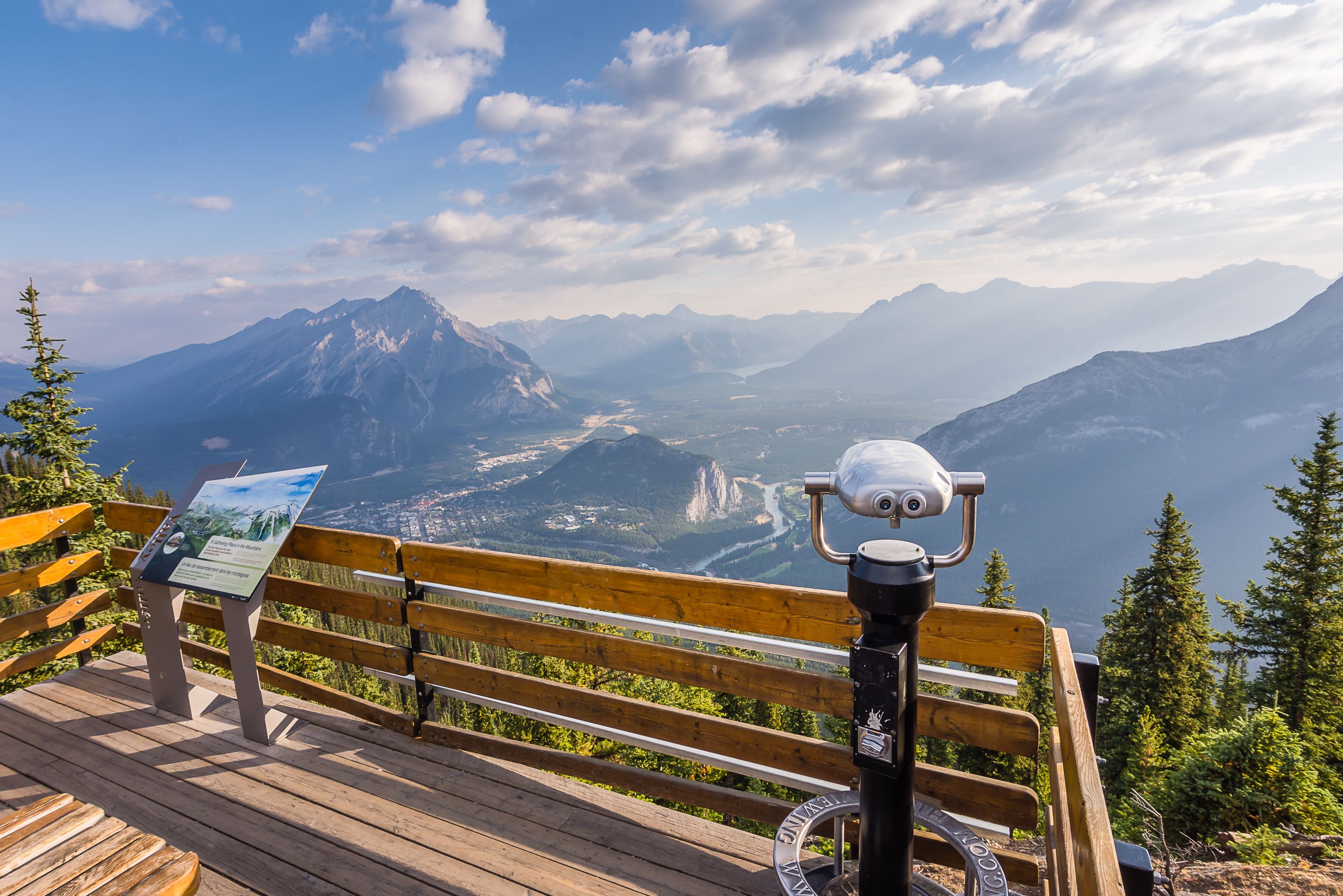 Uitzicht van Sulphur Mountain