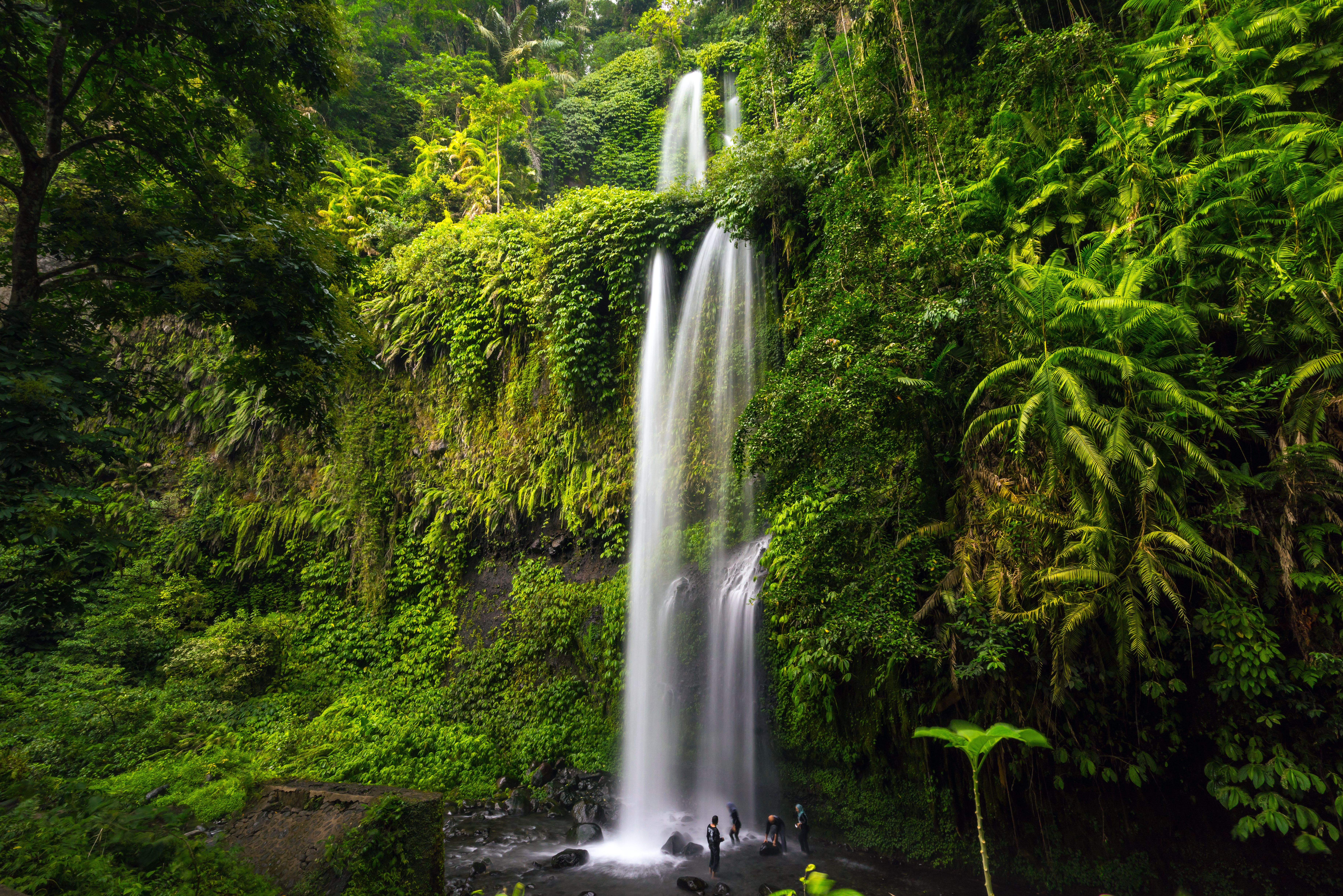 Tiu Kelep waterval op Lombok in Indonesie