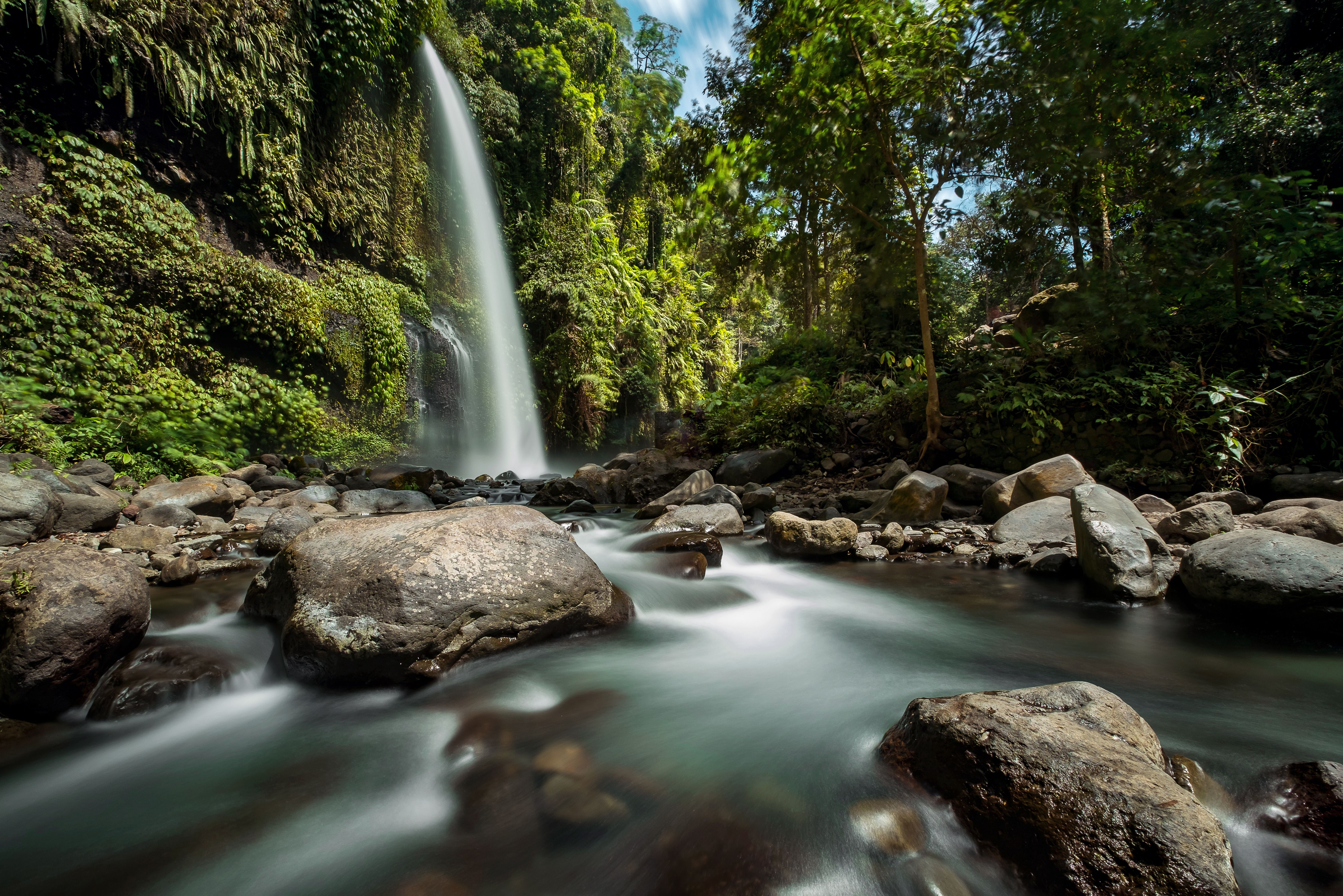 Sendang Gile waterval op Lombok in Indonesie