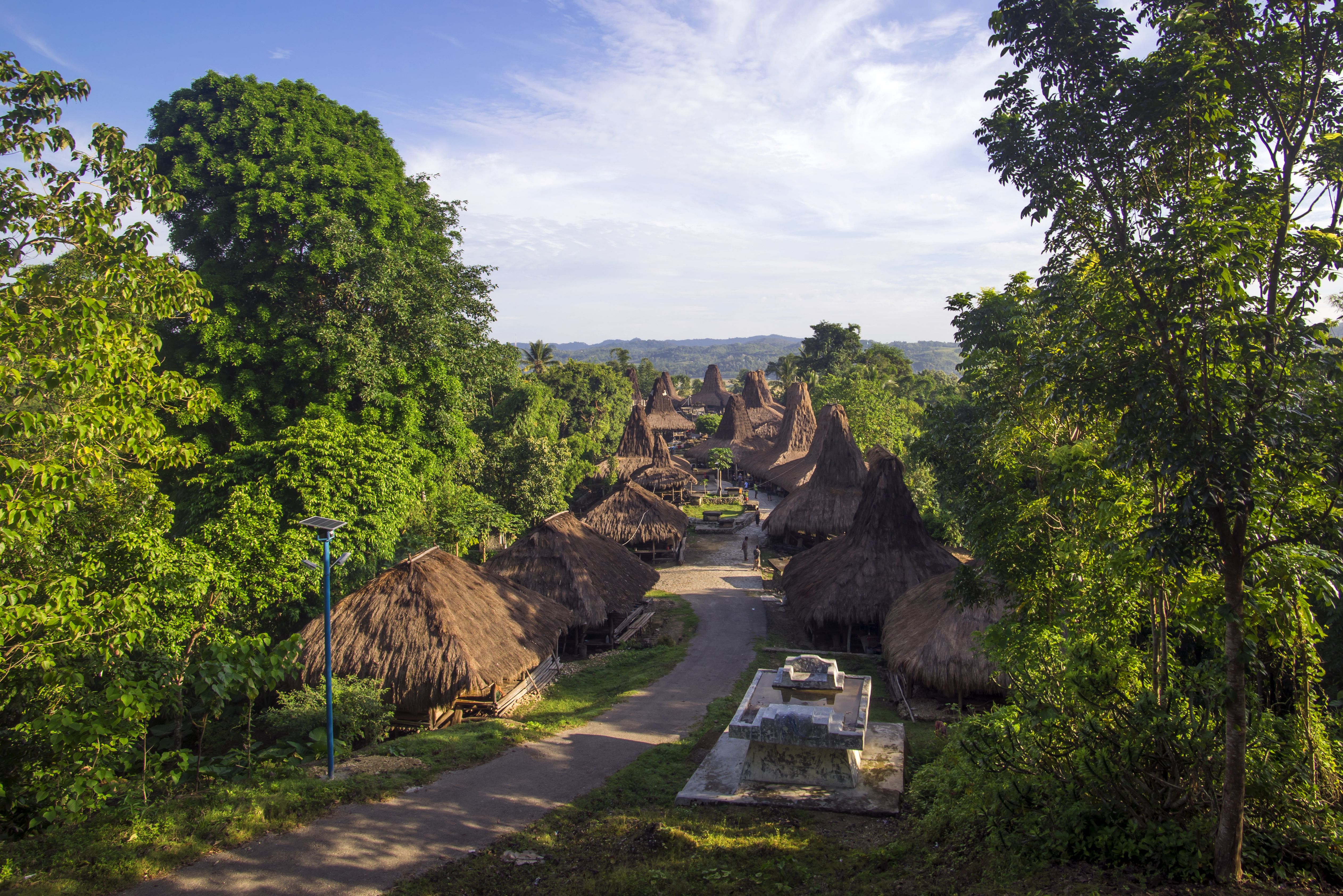 Praijing Village op Sumba in Indonesie