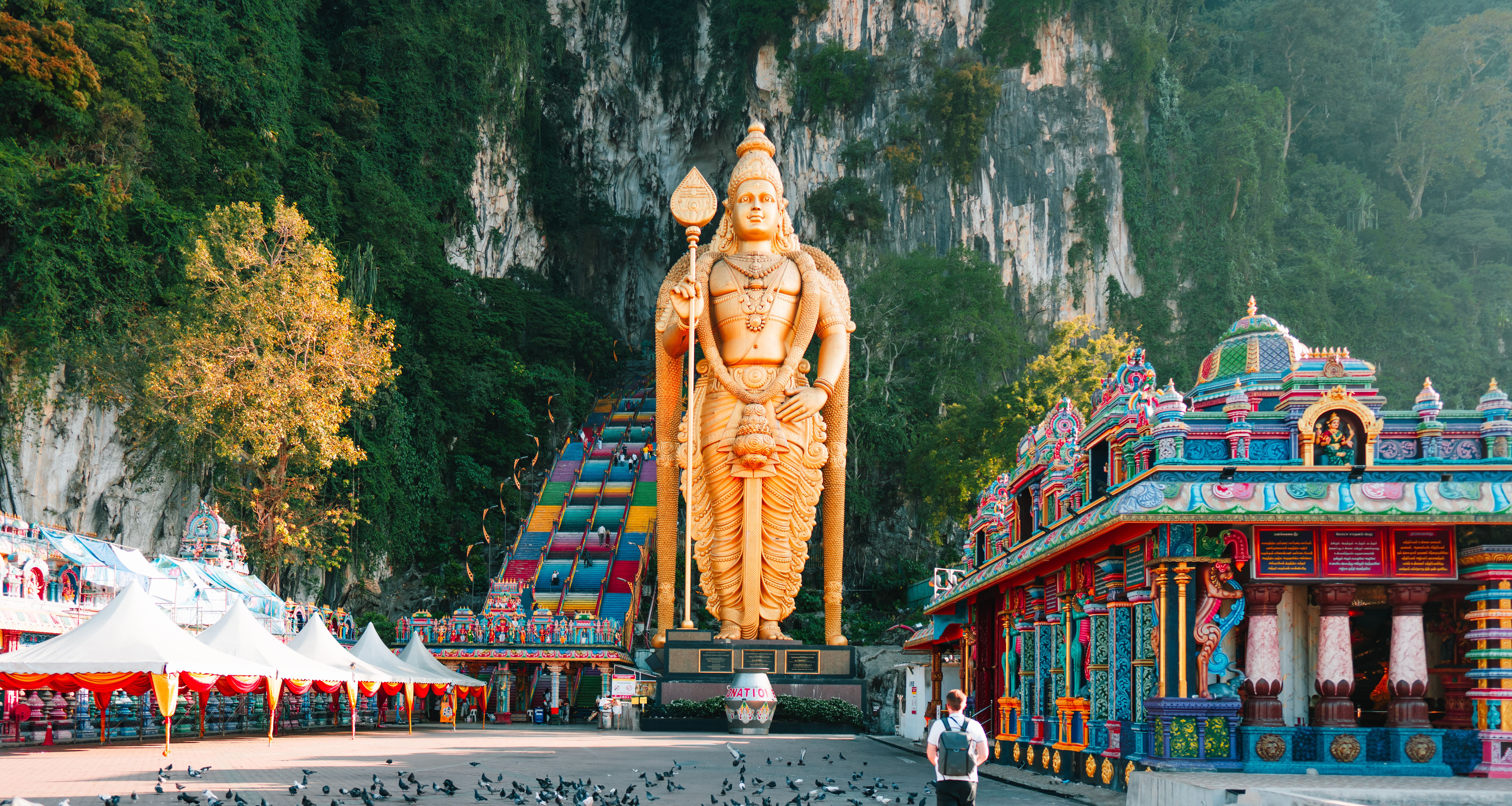 Maleisie-Kuala-Lumpur-Batu-Caves-toerist