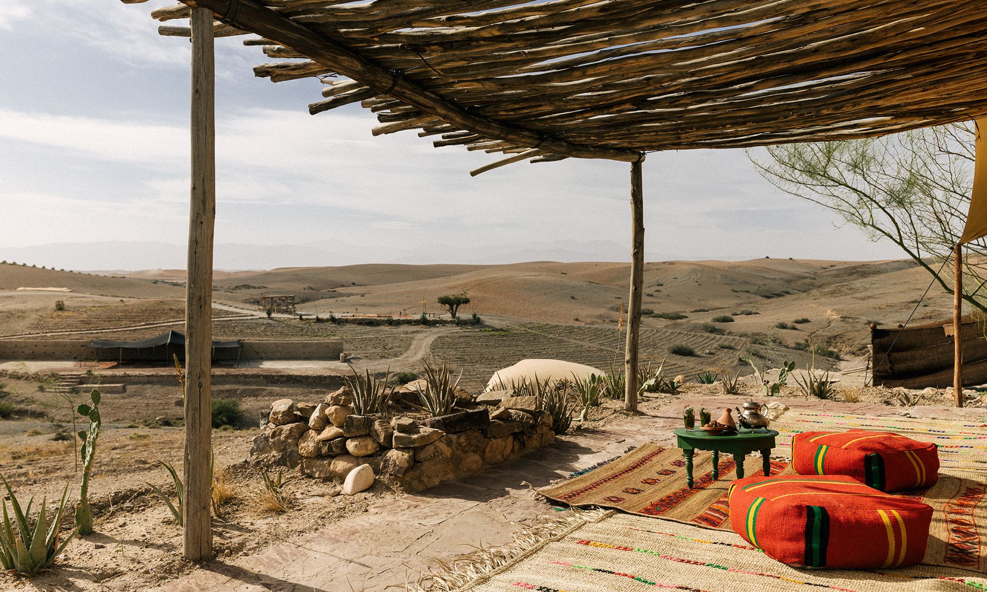 Marokko-Agafay-Woestijn-Caravan-Agafay-Habitas-Desert-Lodge