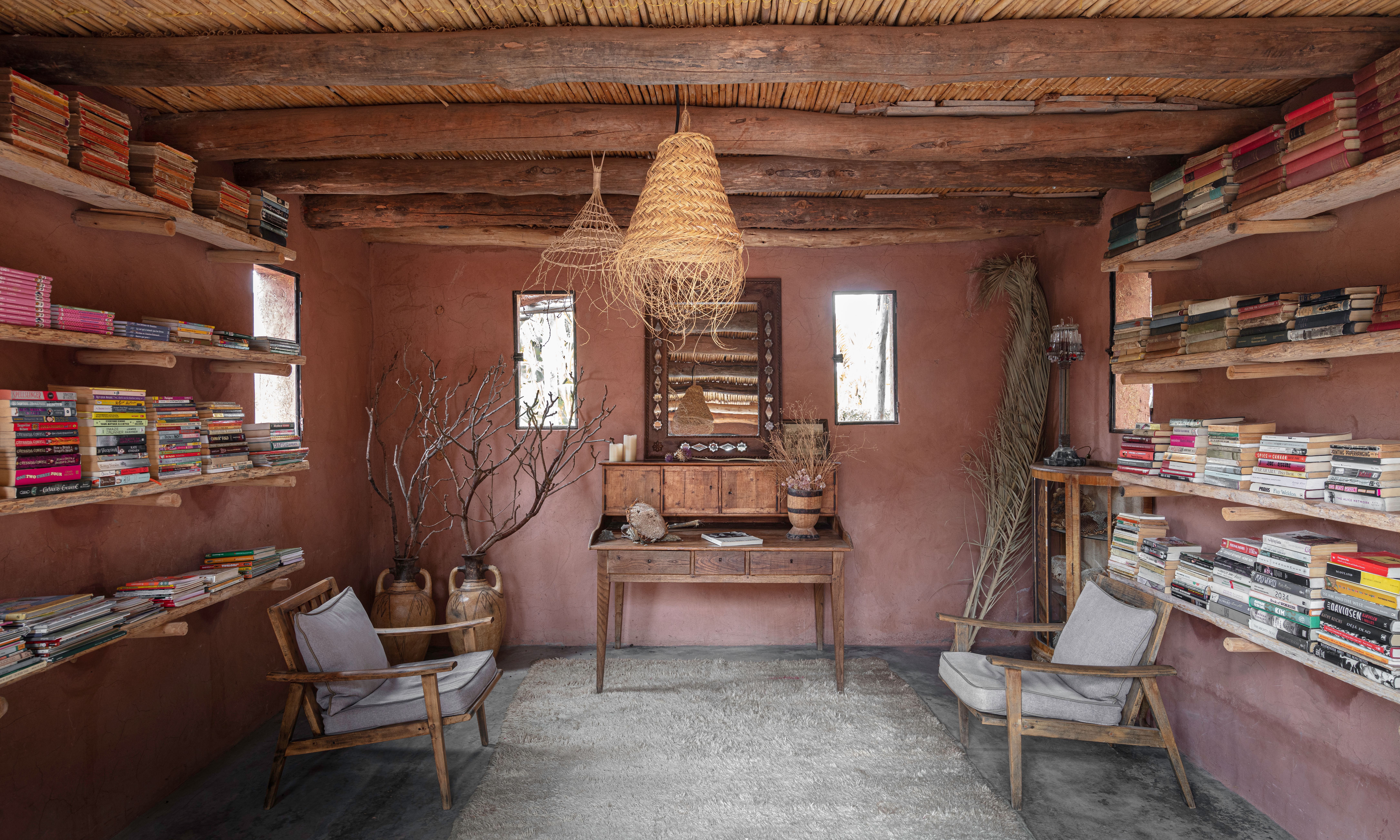 Marokko-Ourika-Kasbah-Bab-Ourika-Bibliotheek