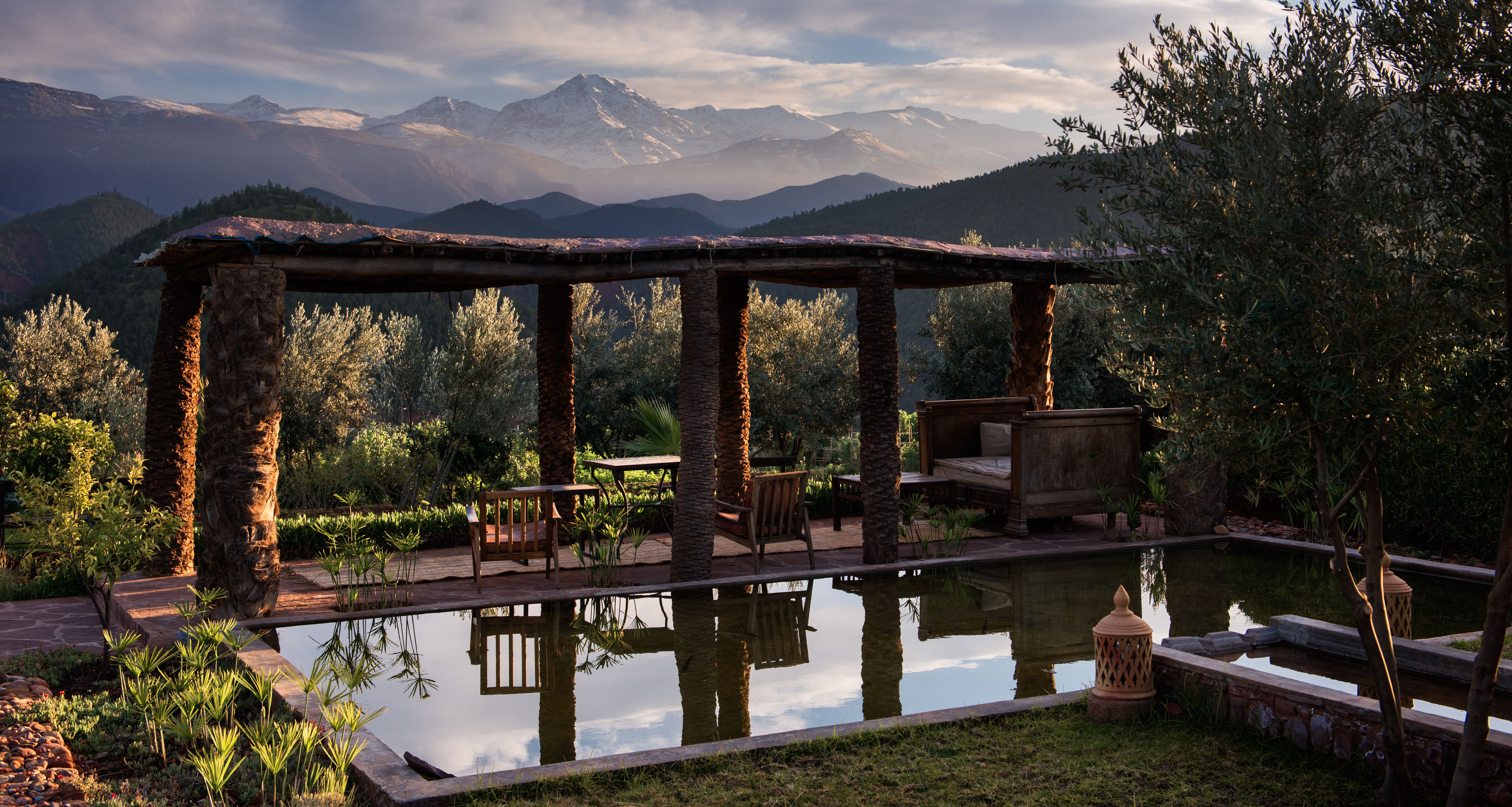 Marokko-Ourika-Kasbah-Bab-Ourika-Tuin