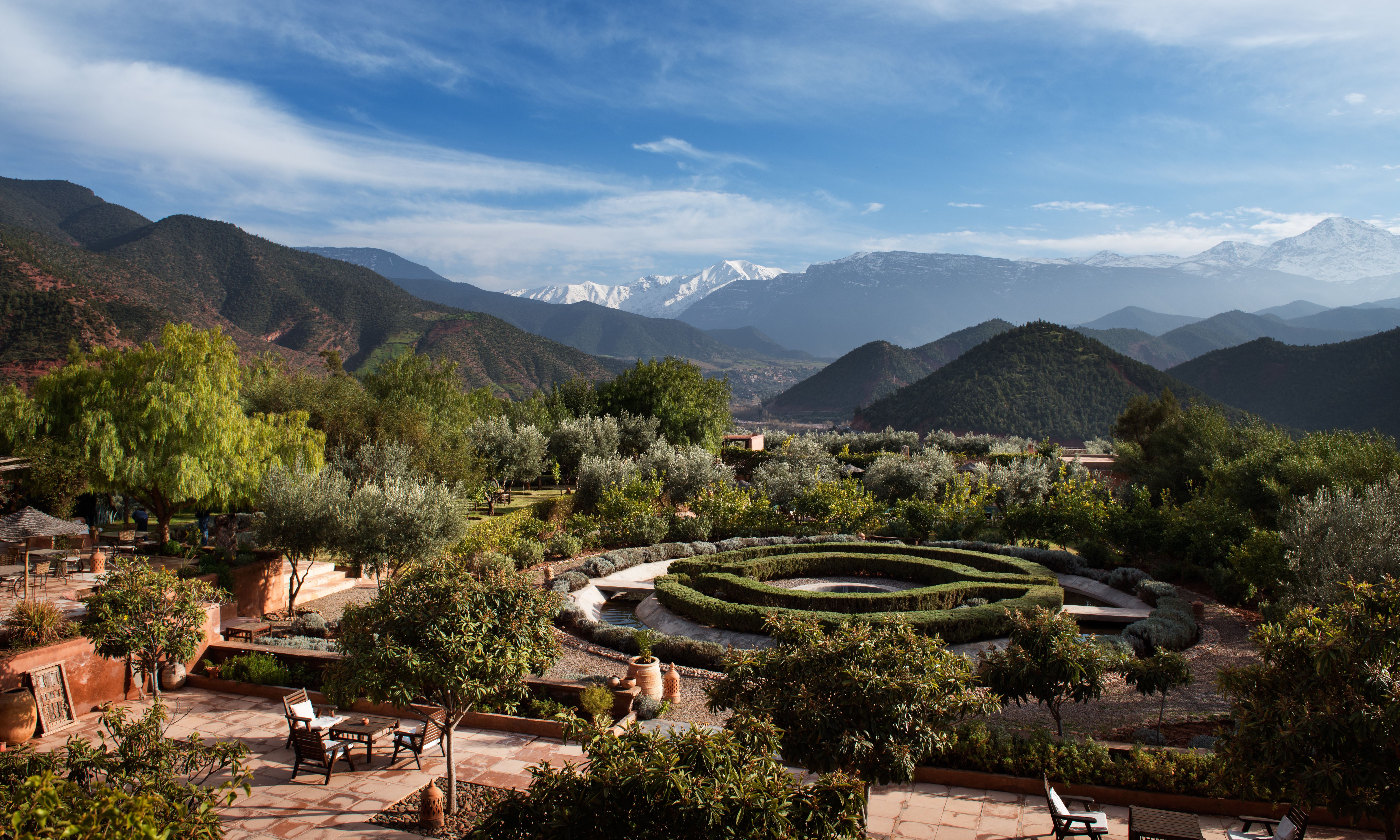 Marokko-Ourika-Kasbah-Bab-Ourika-Tuin