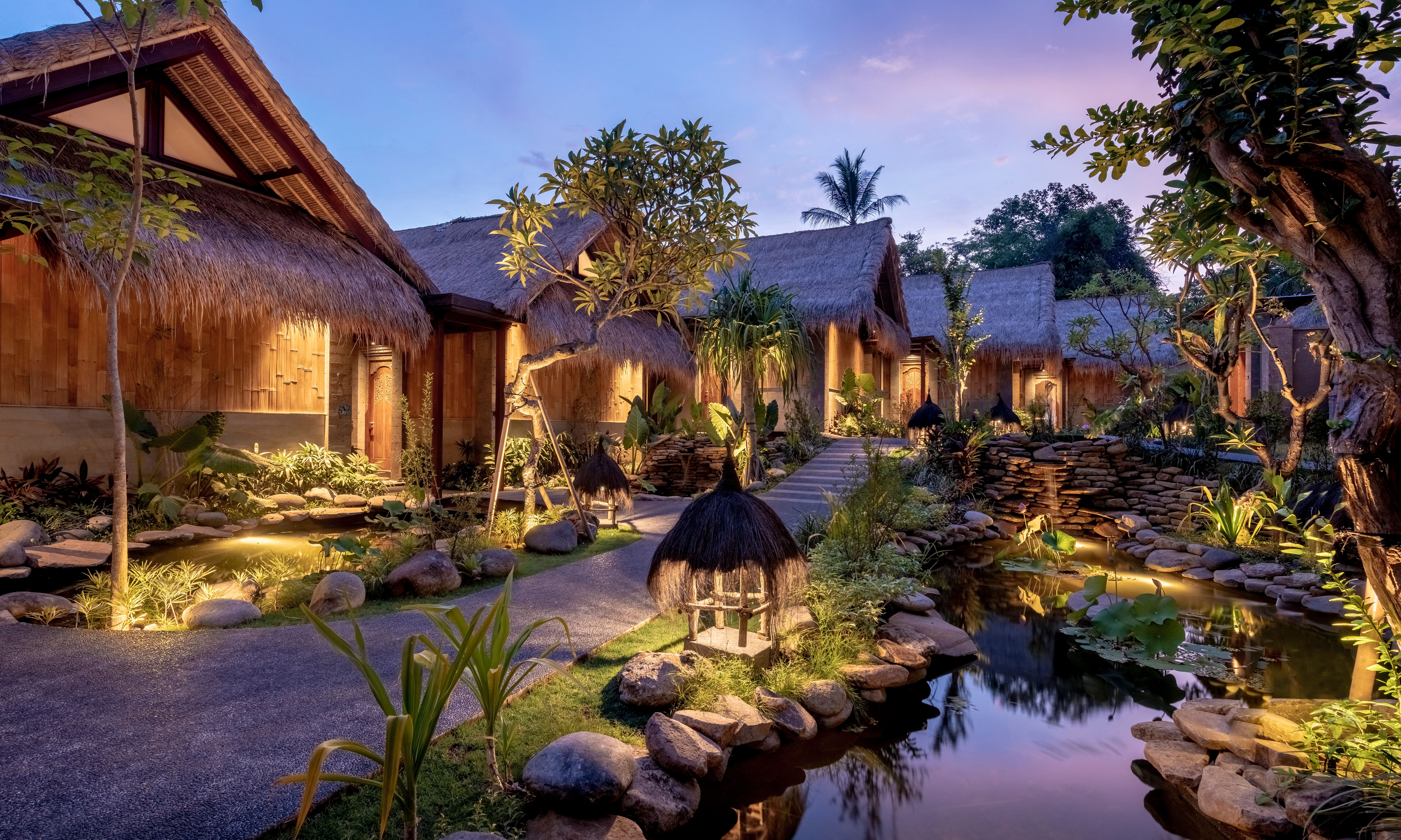 Indonesie-Bali-Ubud-Fivelements-Retreat-Hillside-Pool-Suites-Tuin