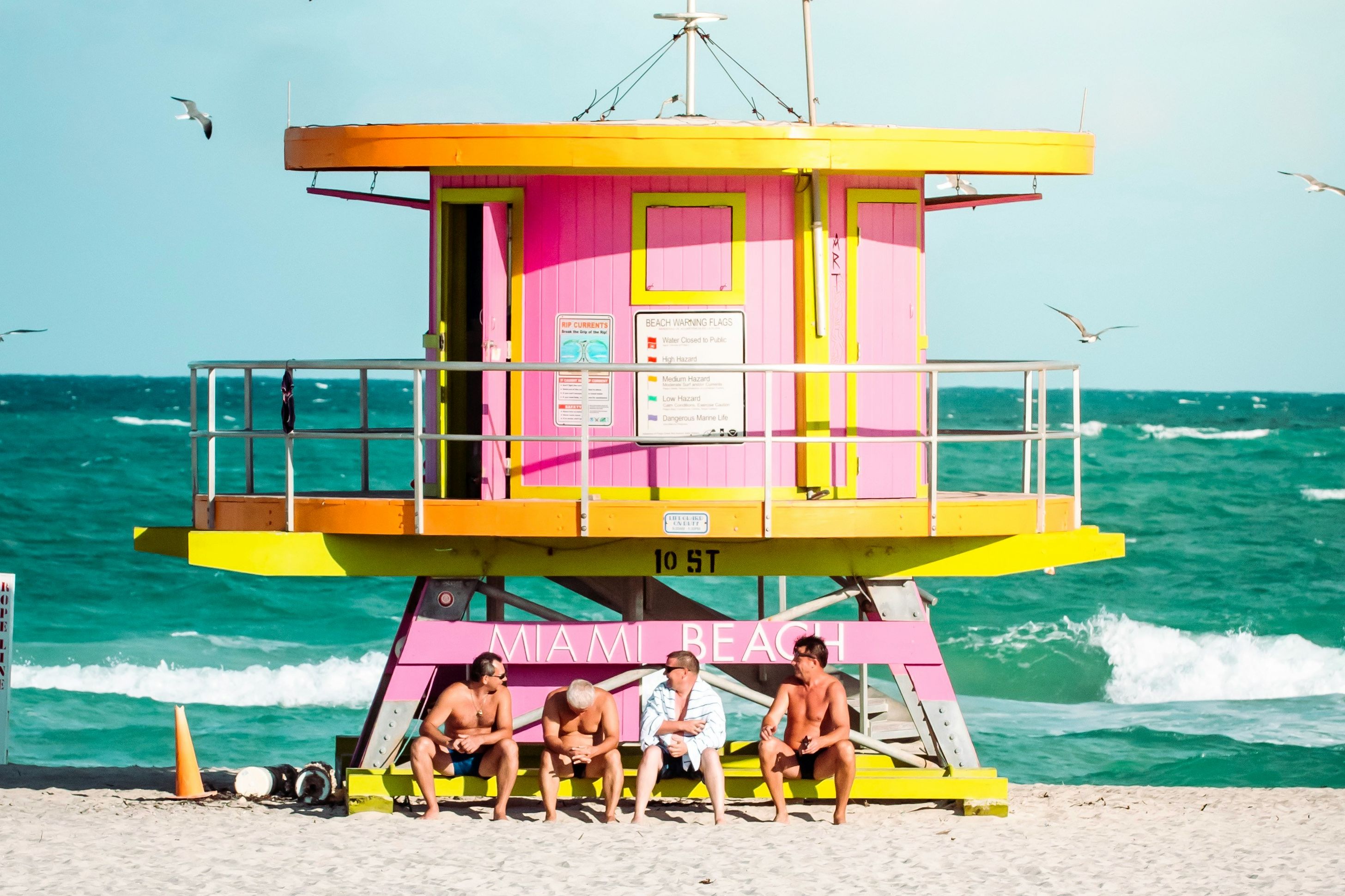 Amerika Miami South Beach Strand