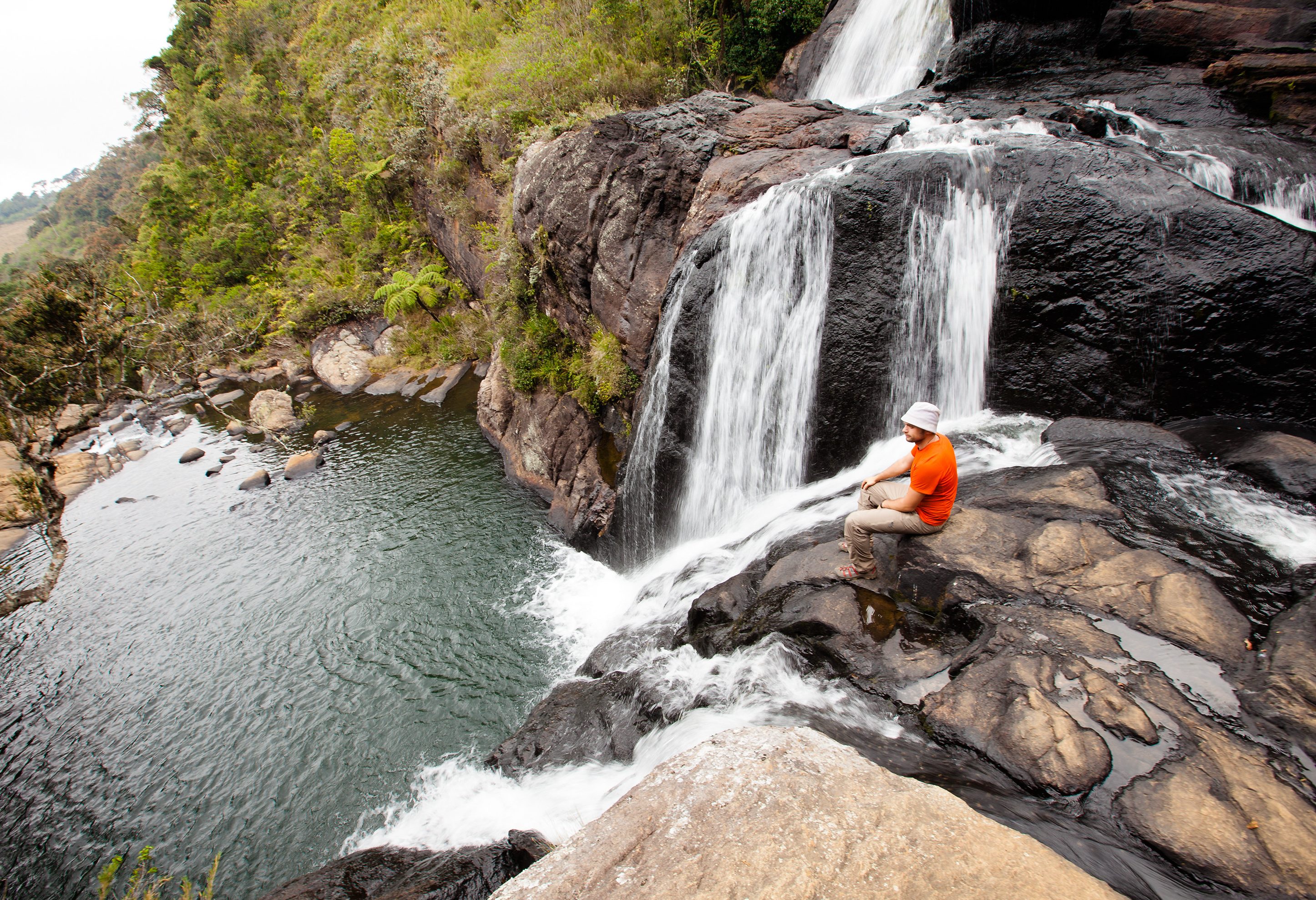 Waterval in Horton Plains