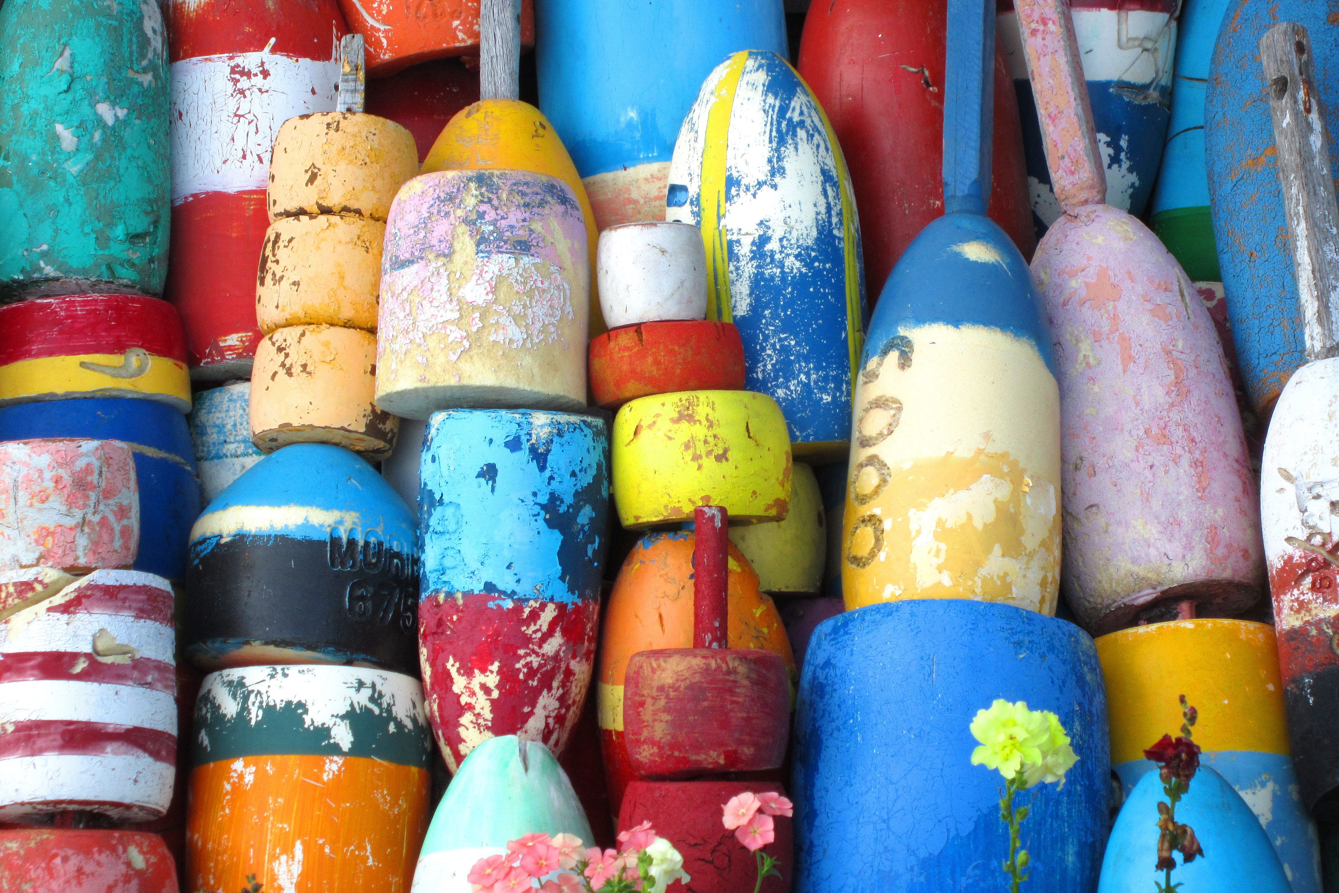 Boeien in Cape Cod in New England