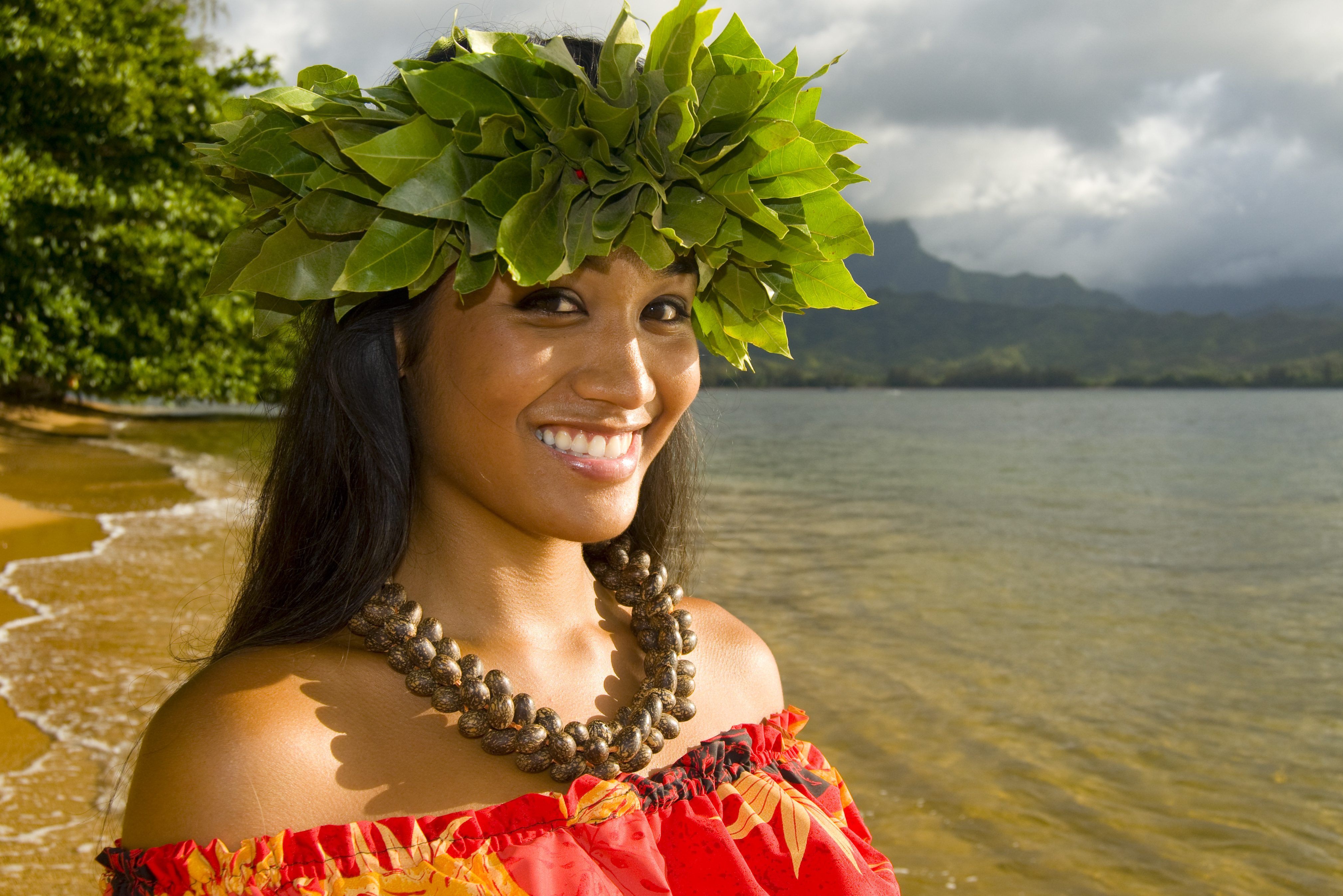 Lokale vrouw in Hawaii