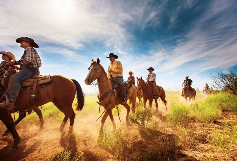Cowboy leven op een Ranch