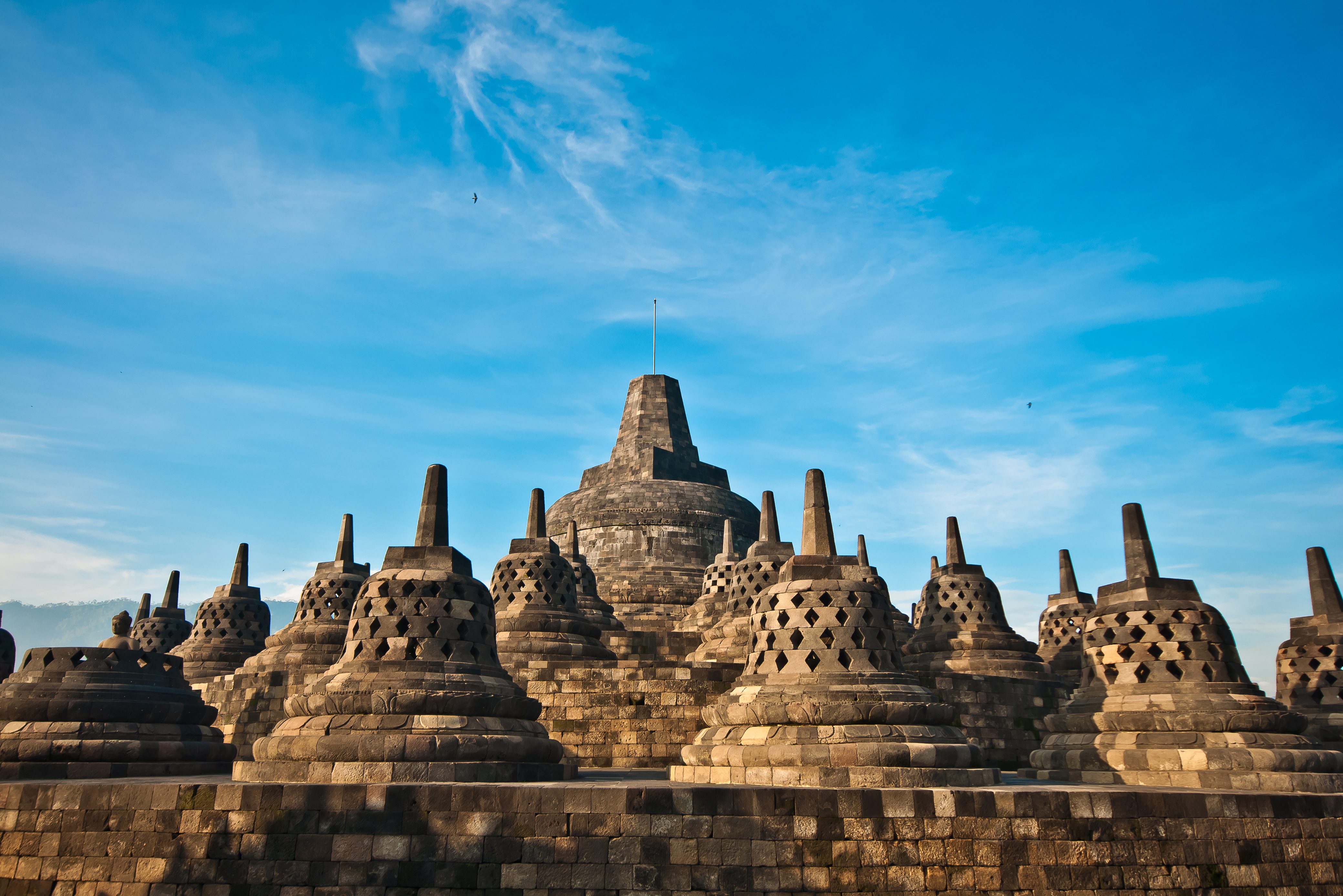 Borobudur tempel vlakbij Yogyakarta