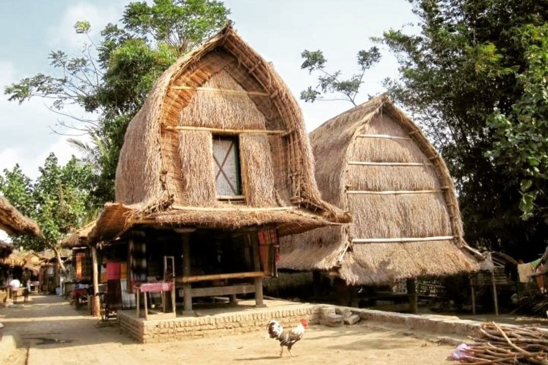 Traditioneel Sasak dorp op Lombok