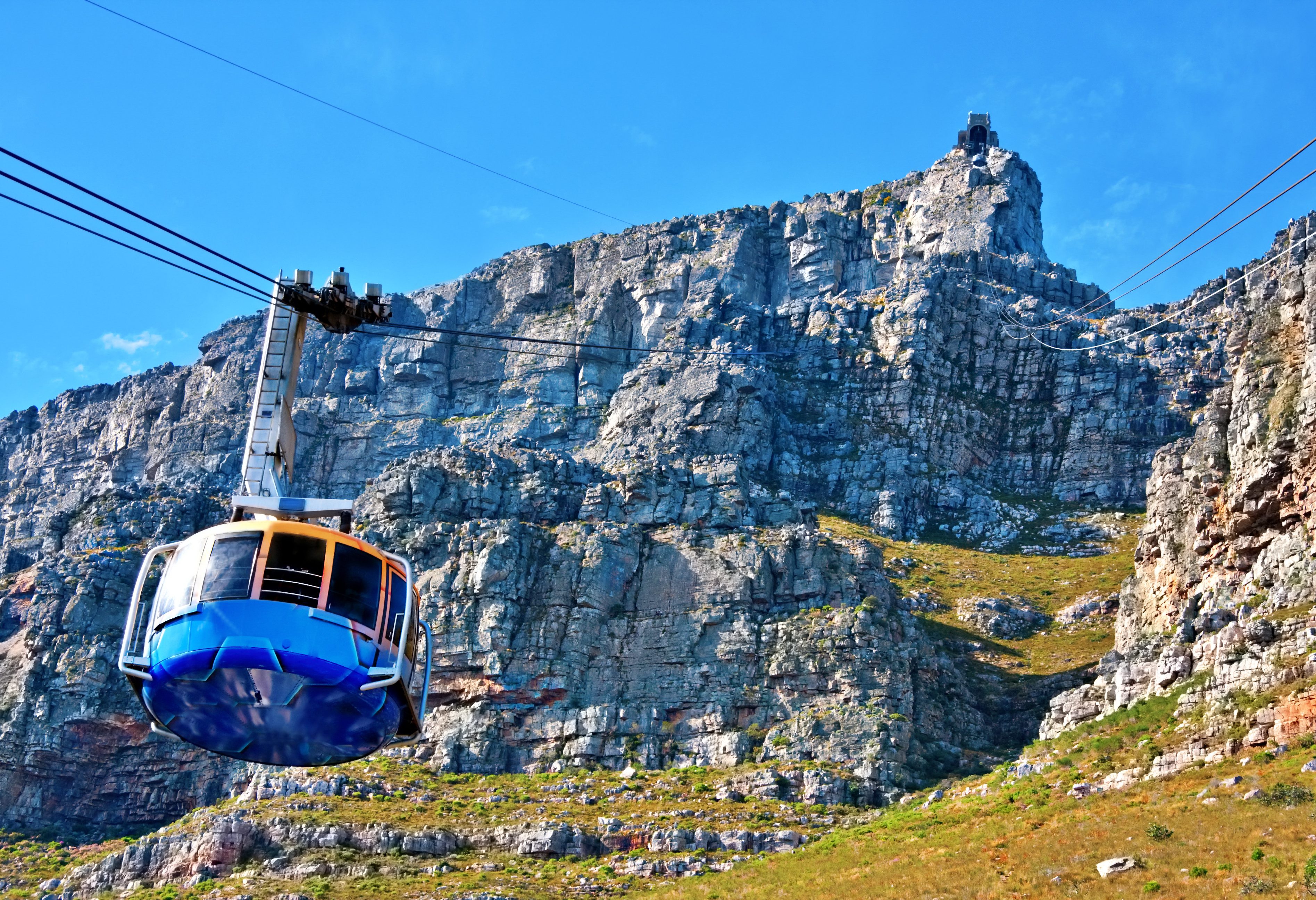 Met de kabelbaan naar de top van de Tafelberg in Kaapstad