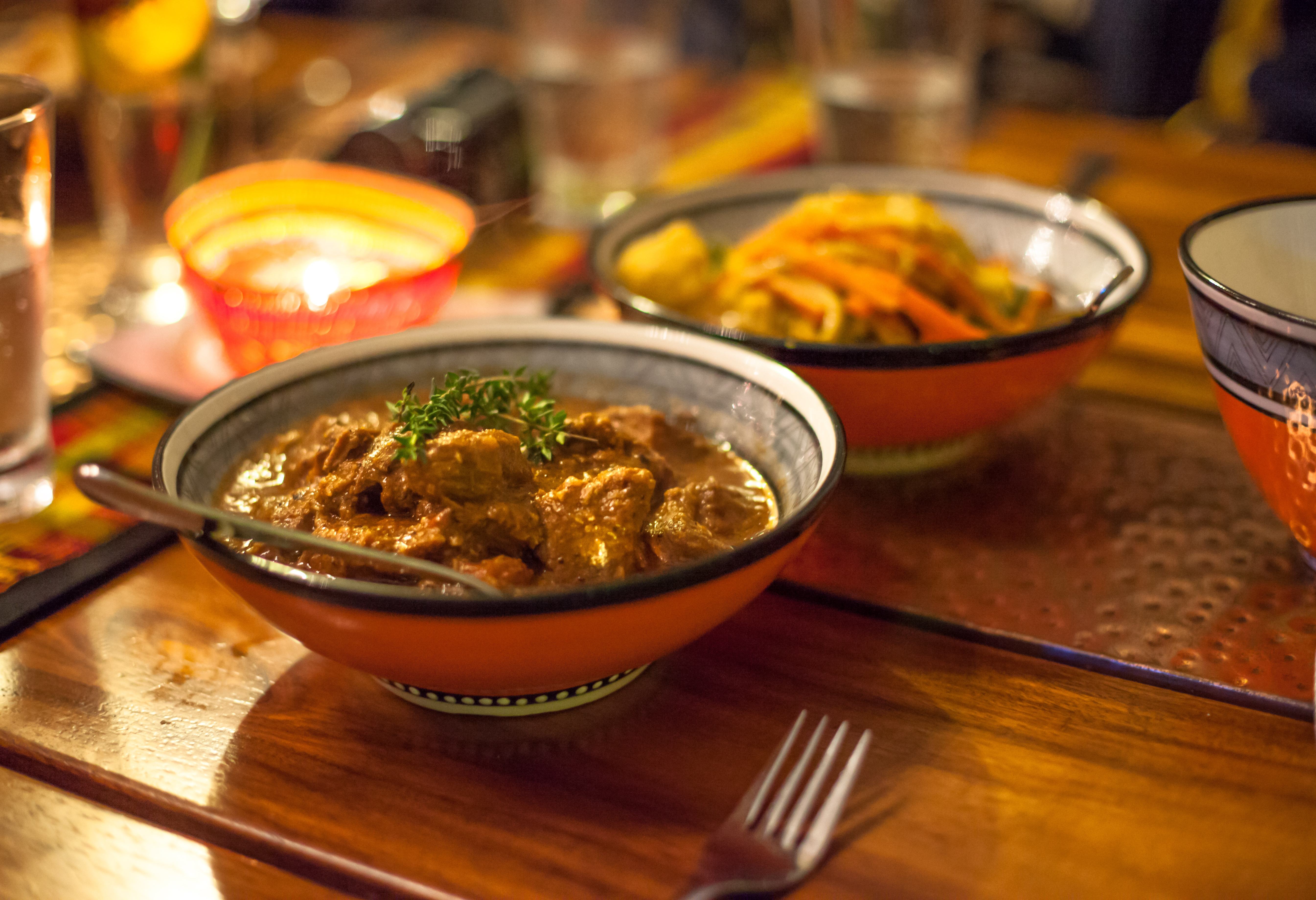 Traditioneel lamsgerecht in Zuid-Afrika