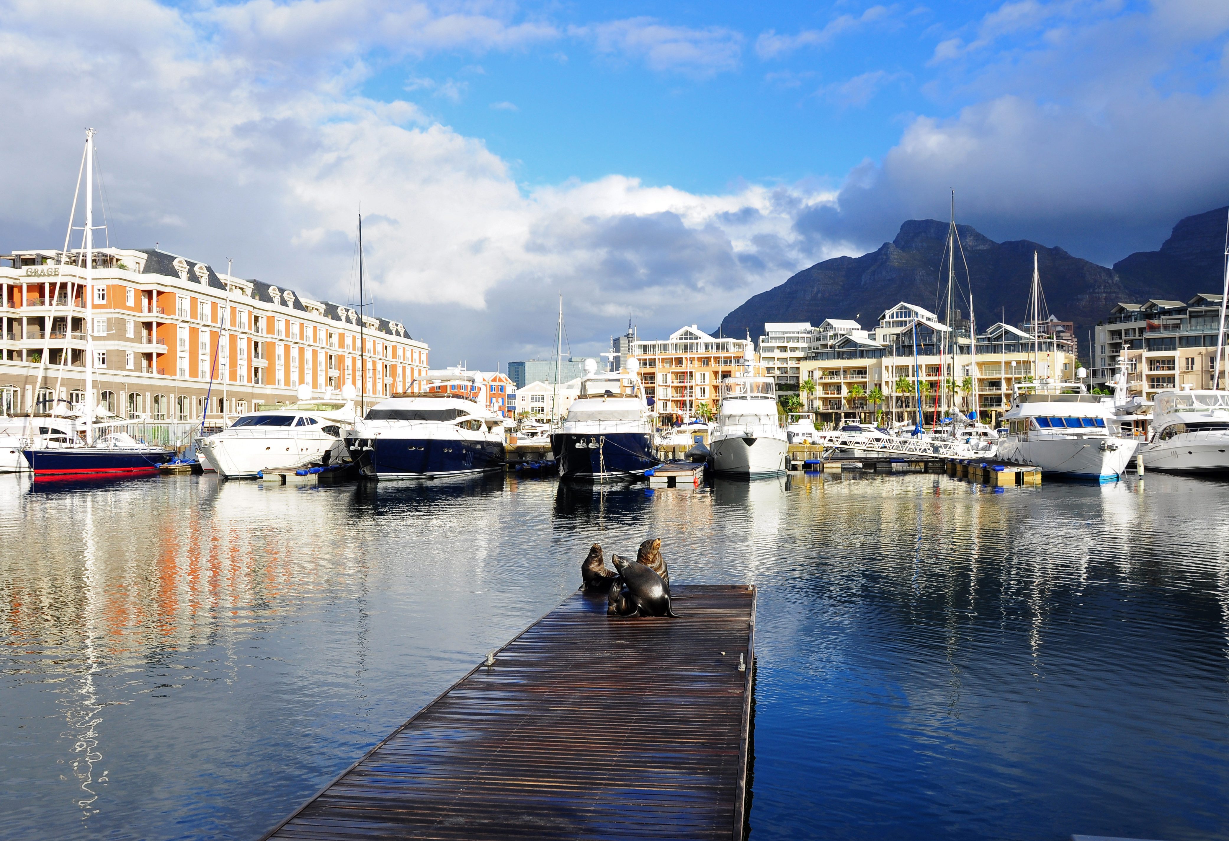 Waterfront in Kaapstad in Zuid-Afrika