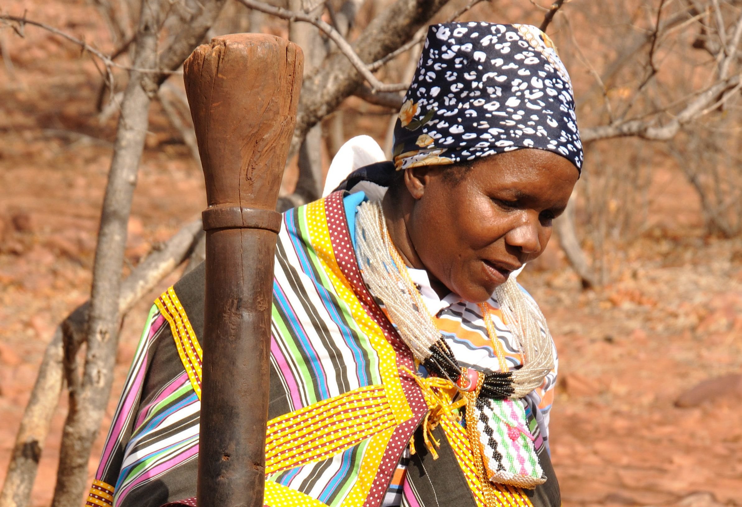 Venda vrouw in Zuid-Afrika