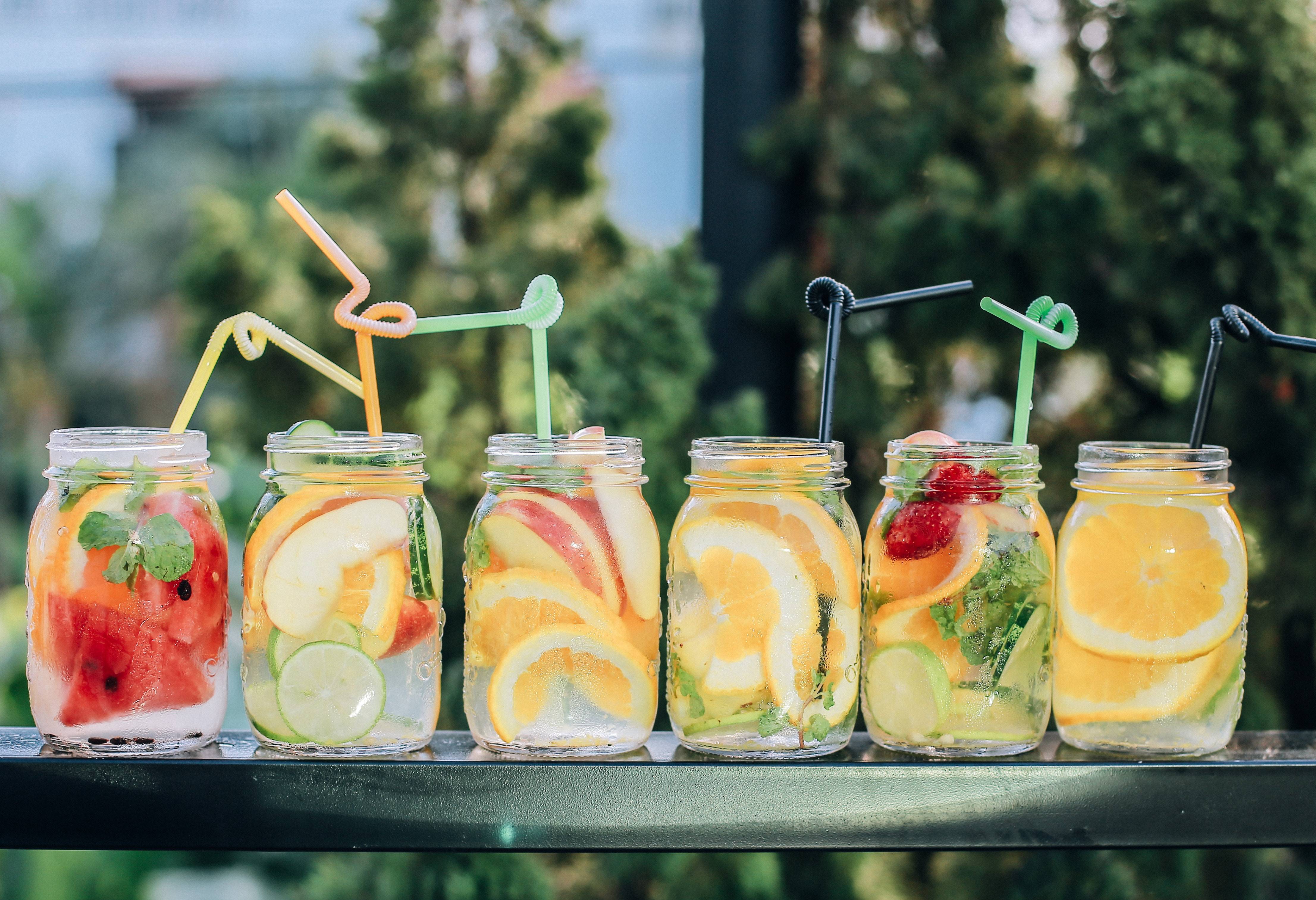 Koude Limonades op het strand in Mauritius