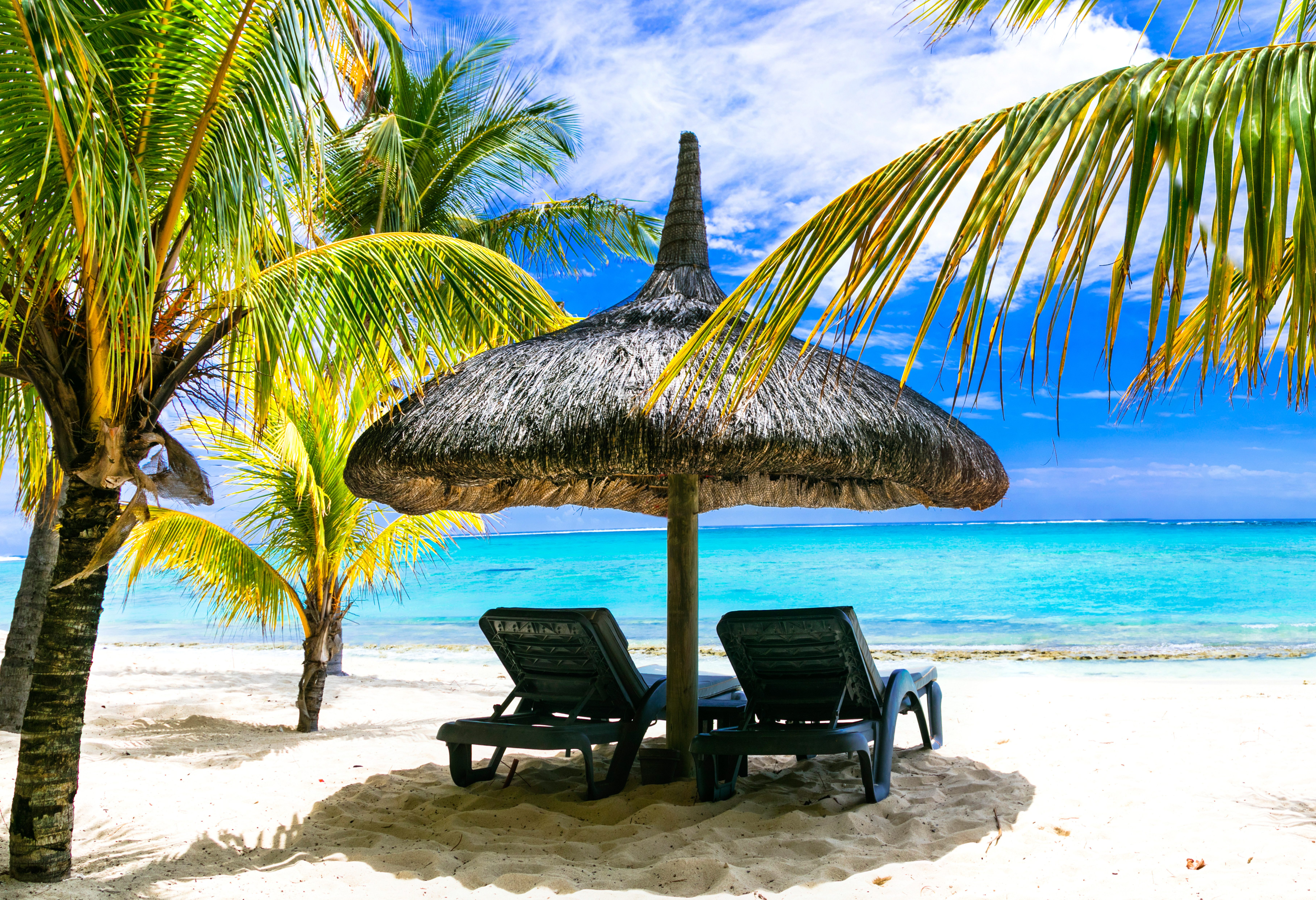 Strand op Mauritius