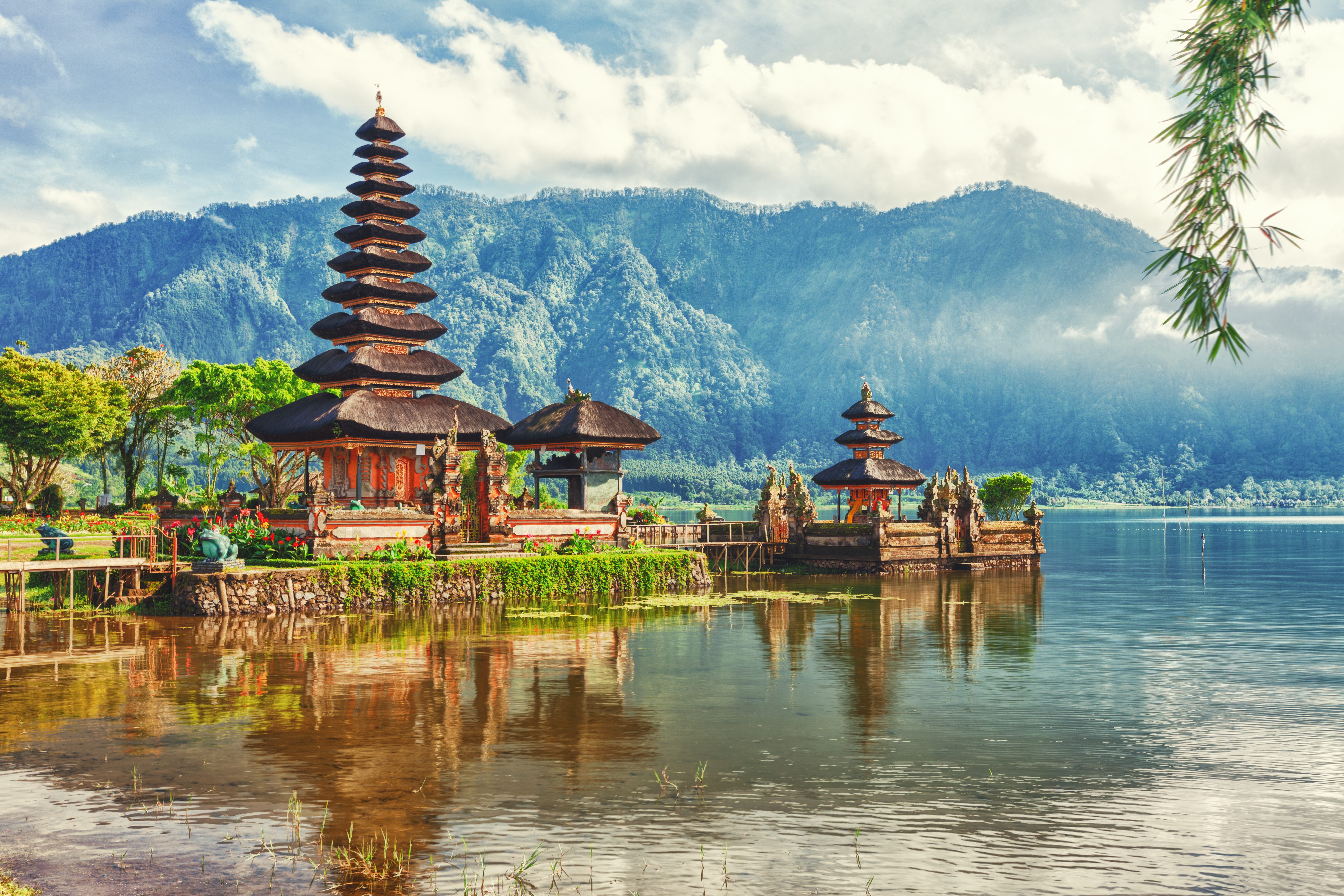 Ulun Danu water tempel bij Bedugul op Bali
