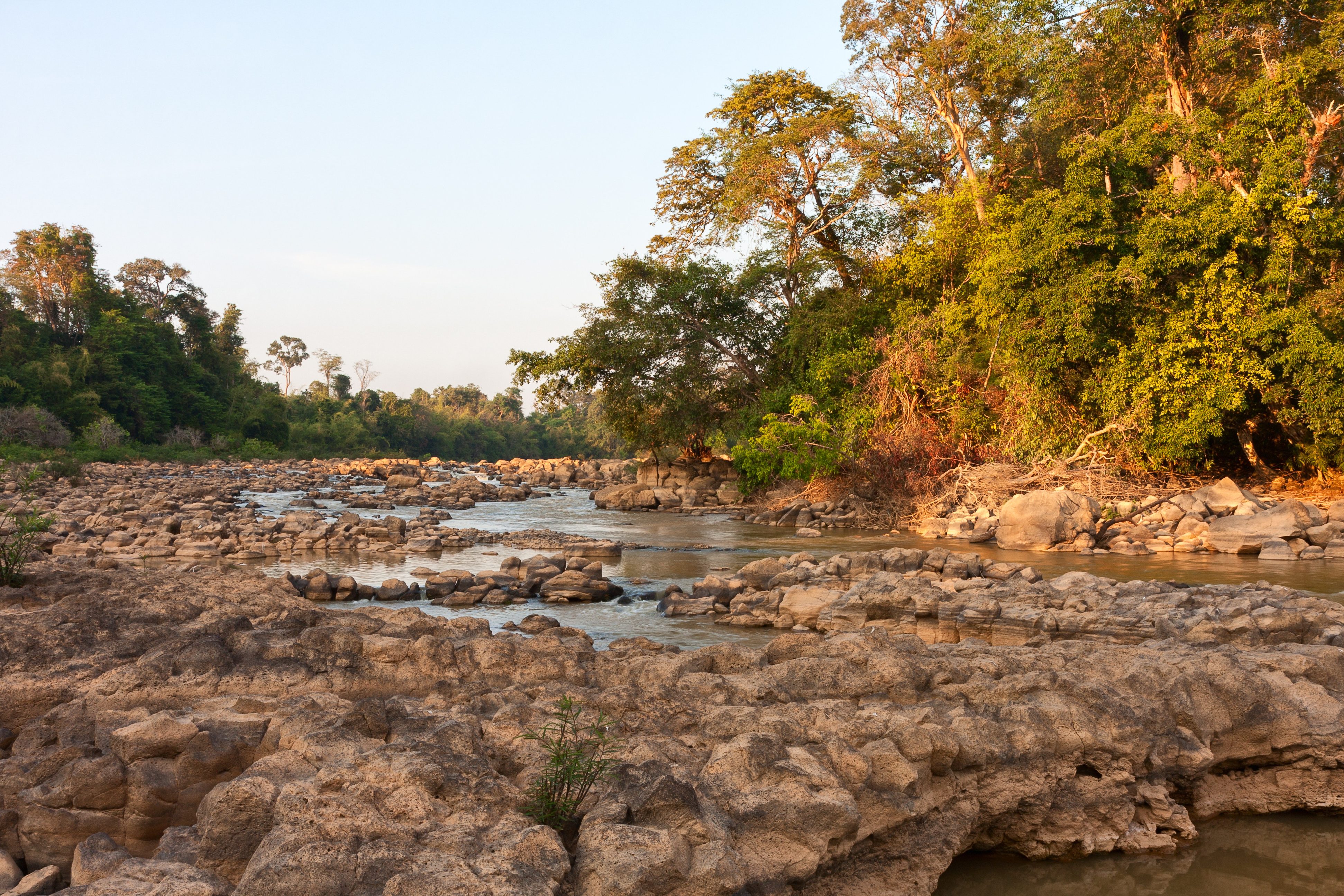 Ben Cu rapids in het Cat Tien National Park in Vietnam