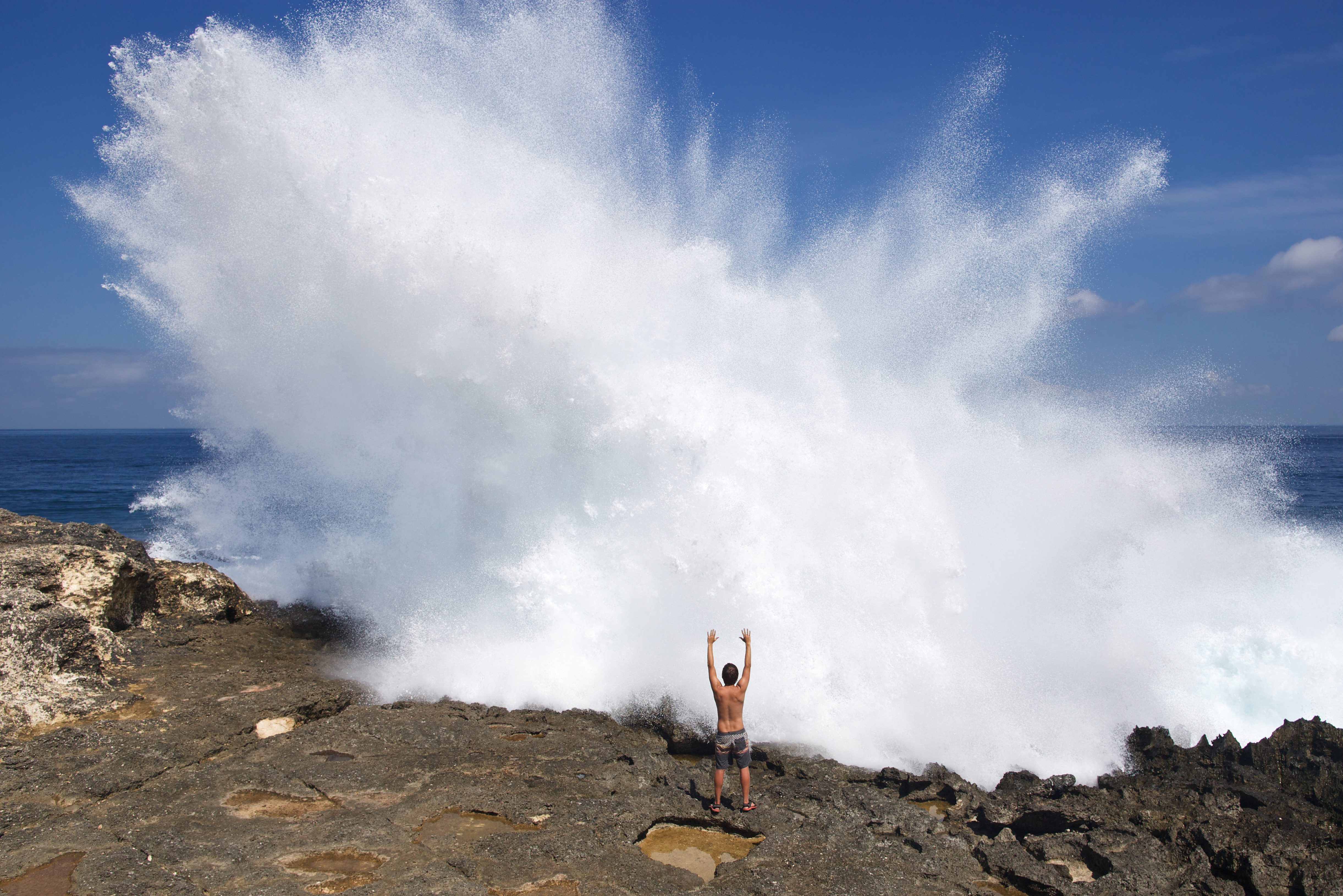 Devil's Tear op Nusa Lembongan vlakbij Bali