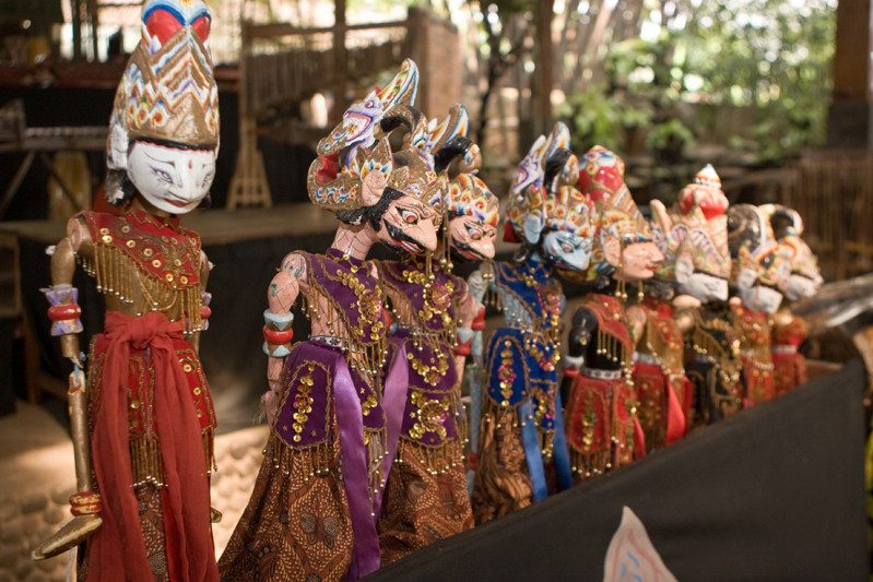 Wayang poppen uit Bandung op java