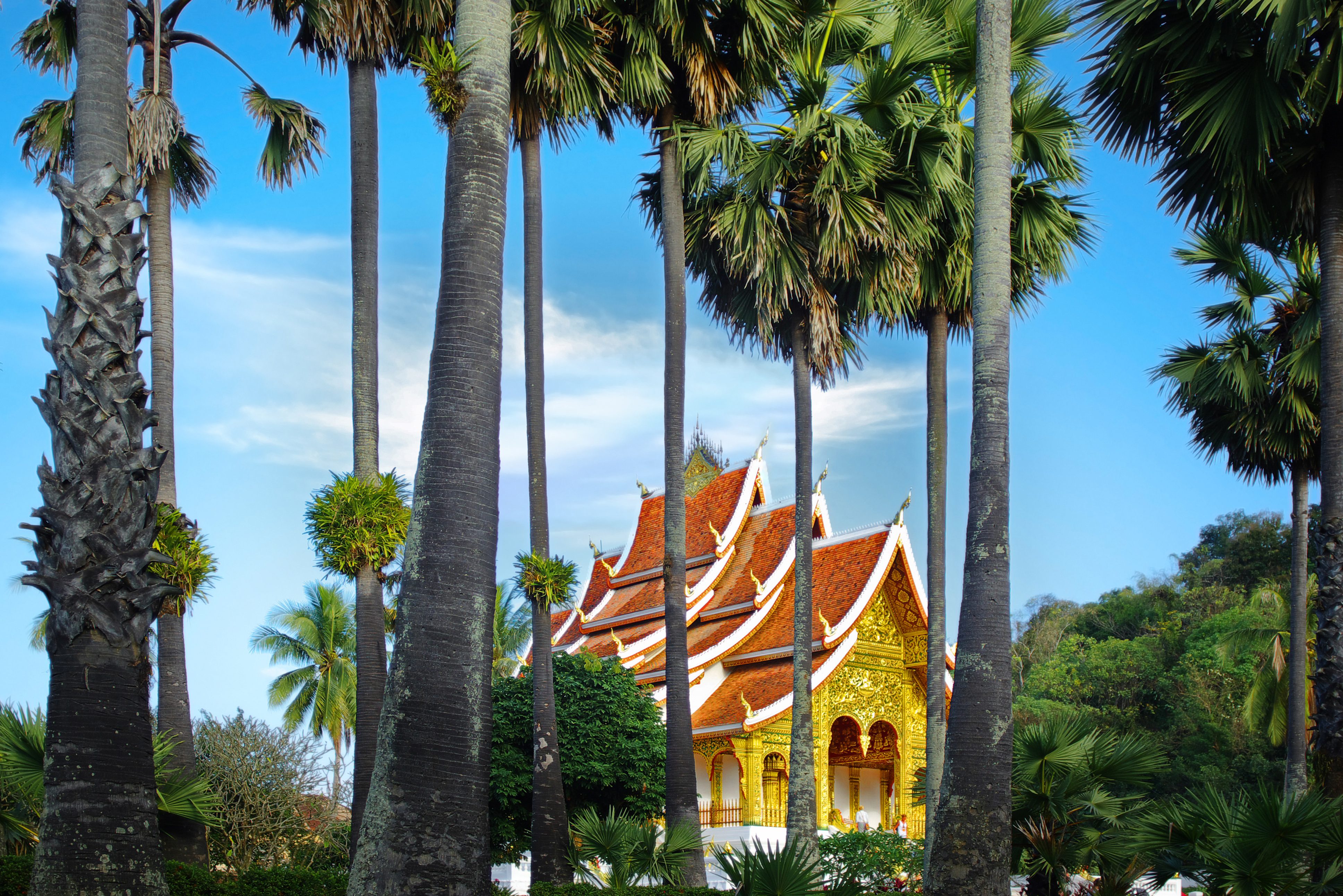 Ho Prabang tempel in het Royal Palace Museum in Luang Prabang, Laos