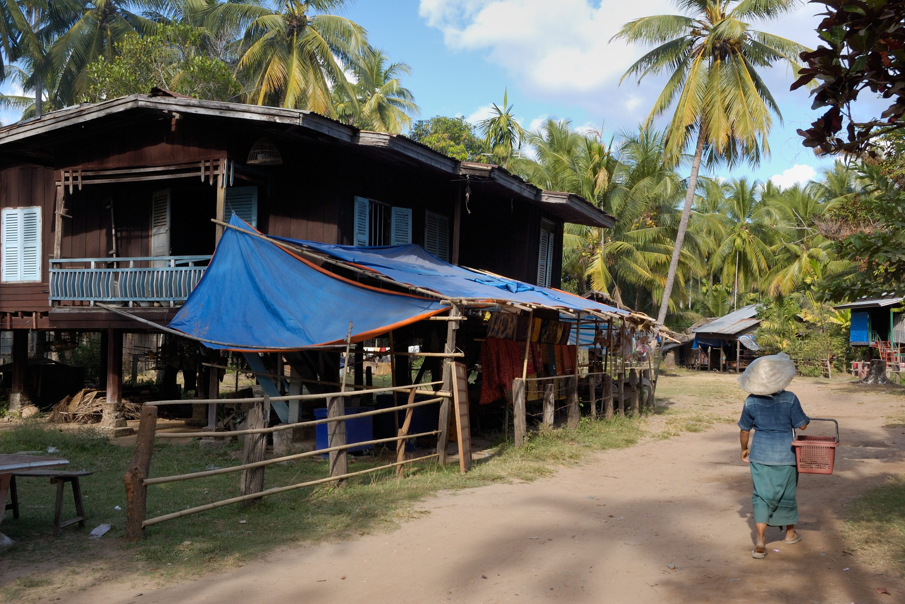 Dorpje op het platteland van Laos