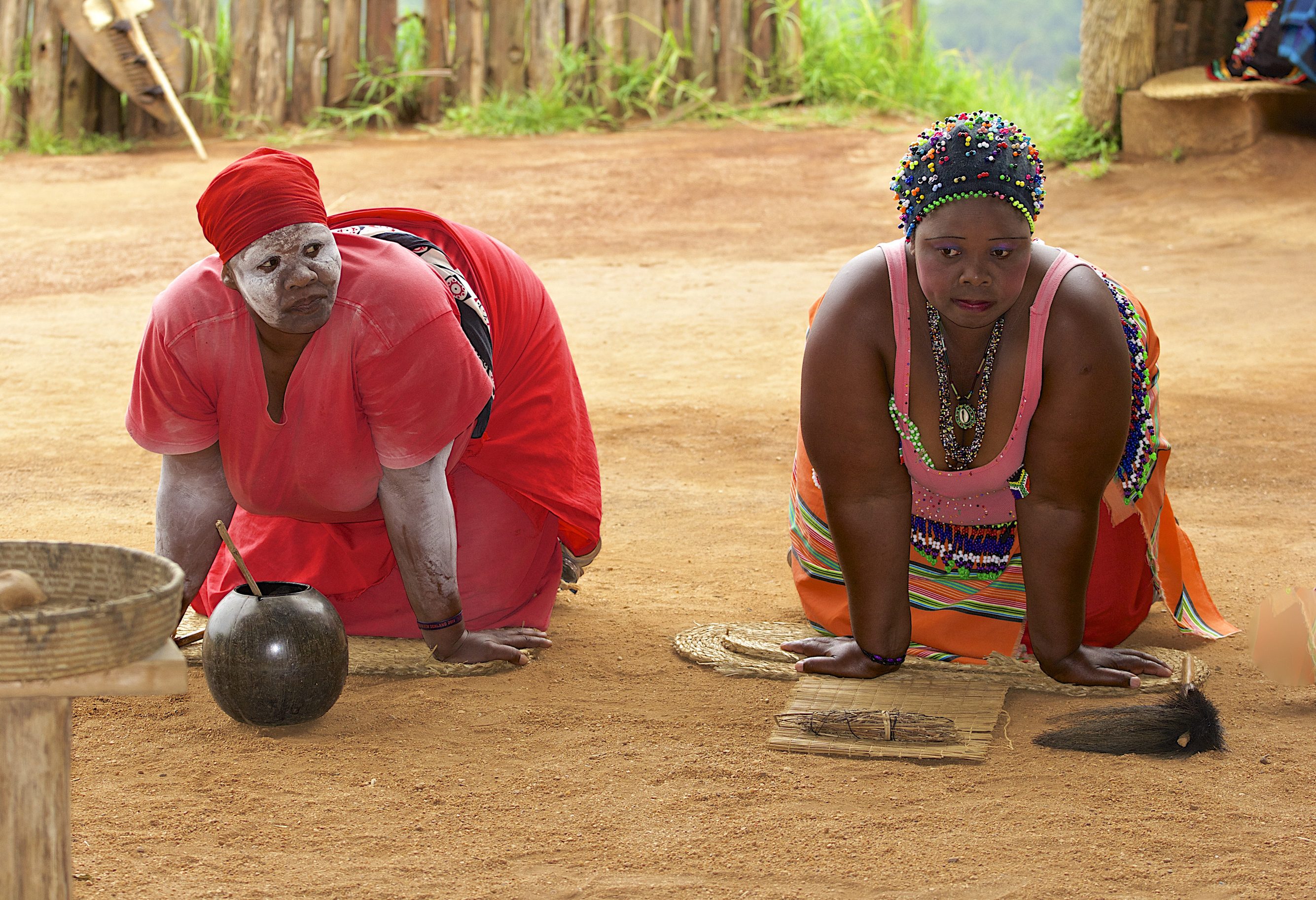 Het dagelijkse leven van Zulu's in Zuid-Afrika