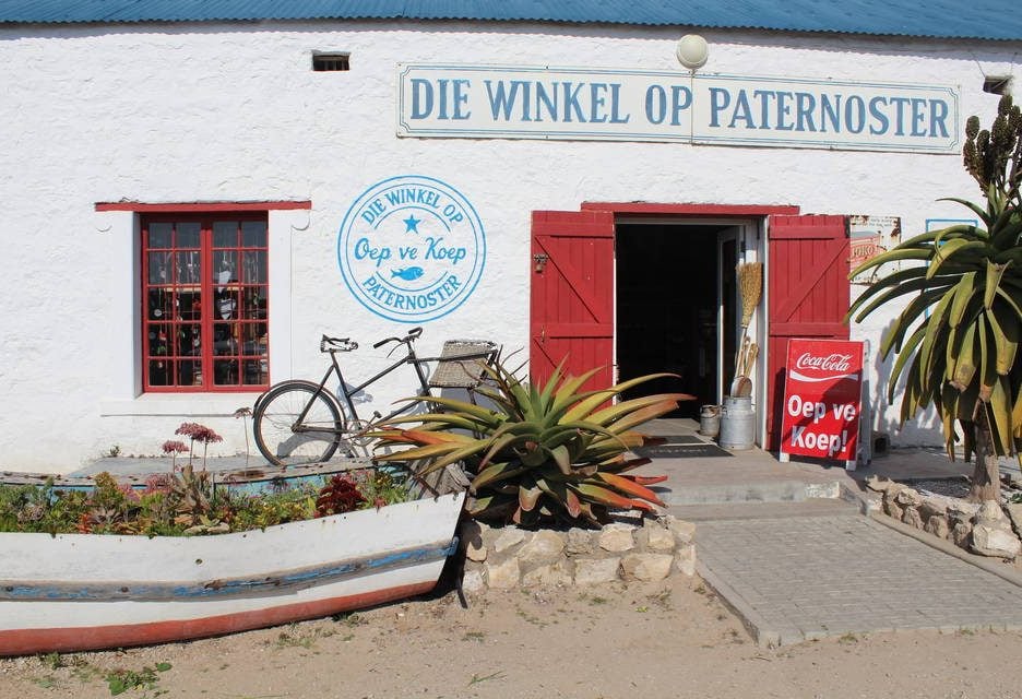 Die winkel op Paternoster in Zuid-Afrika