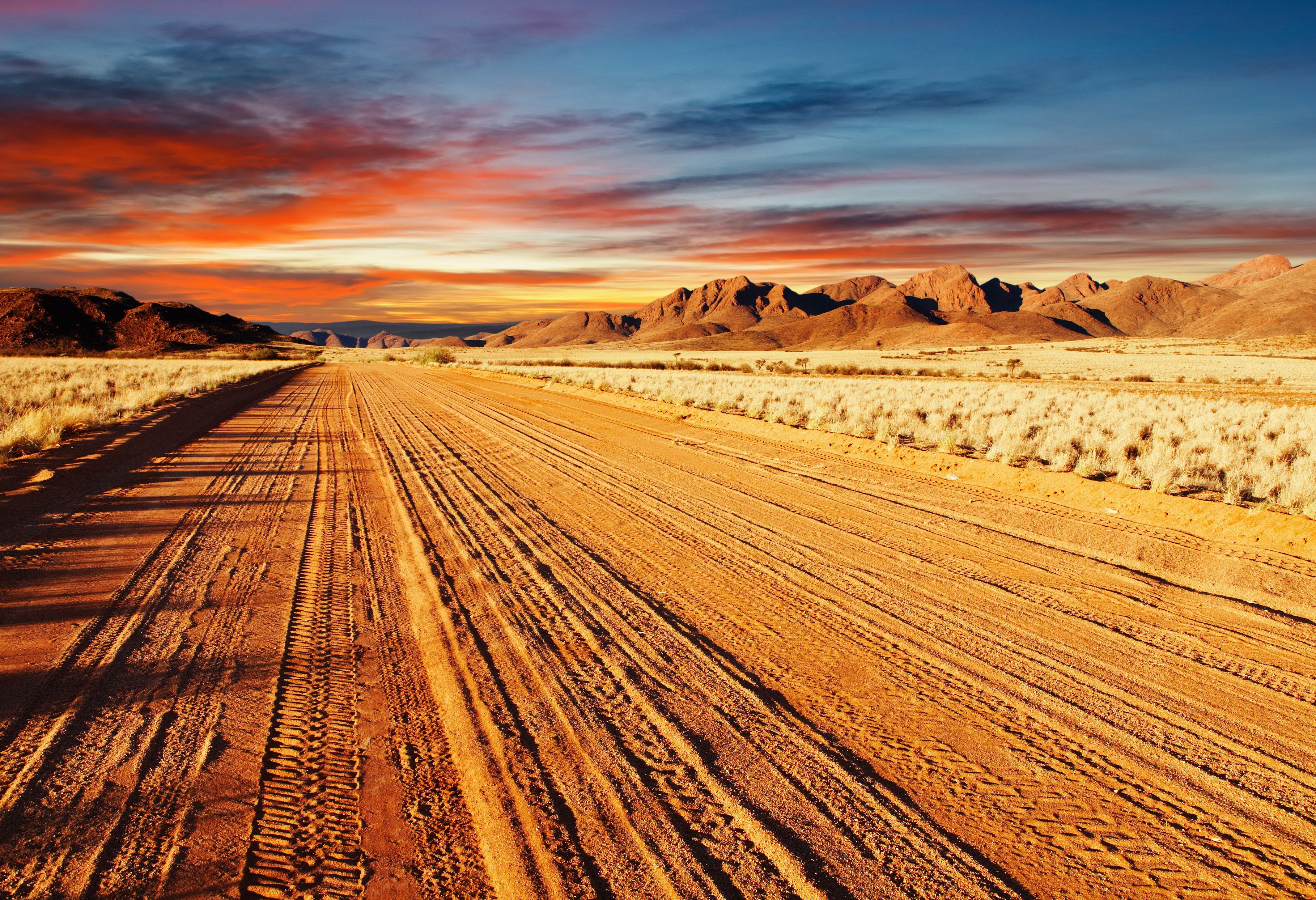 Kalahari woestijn in Zuid-Afrika