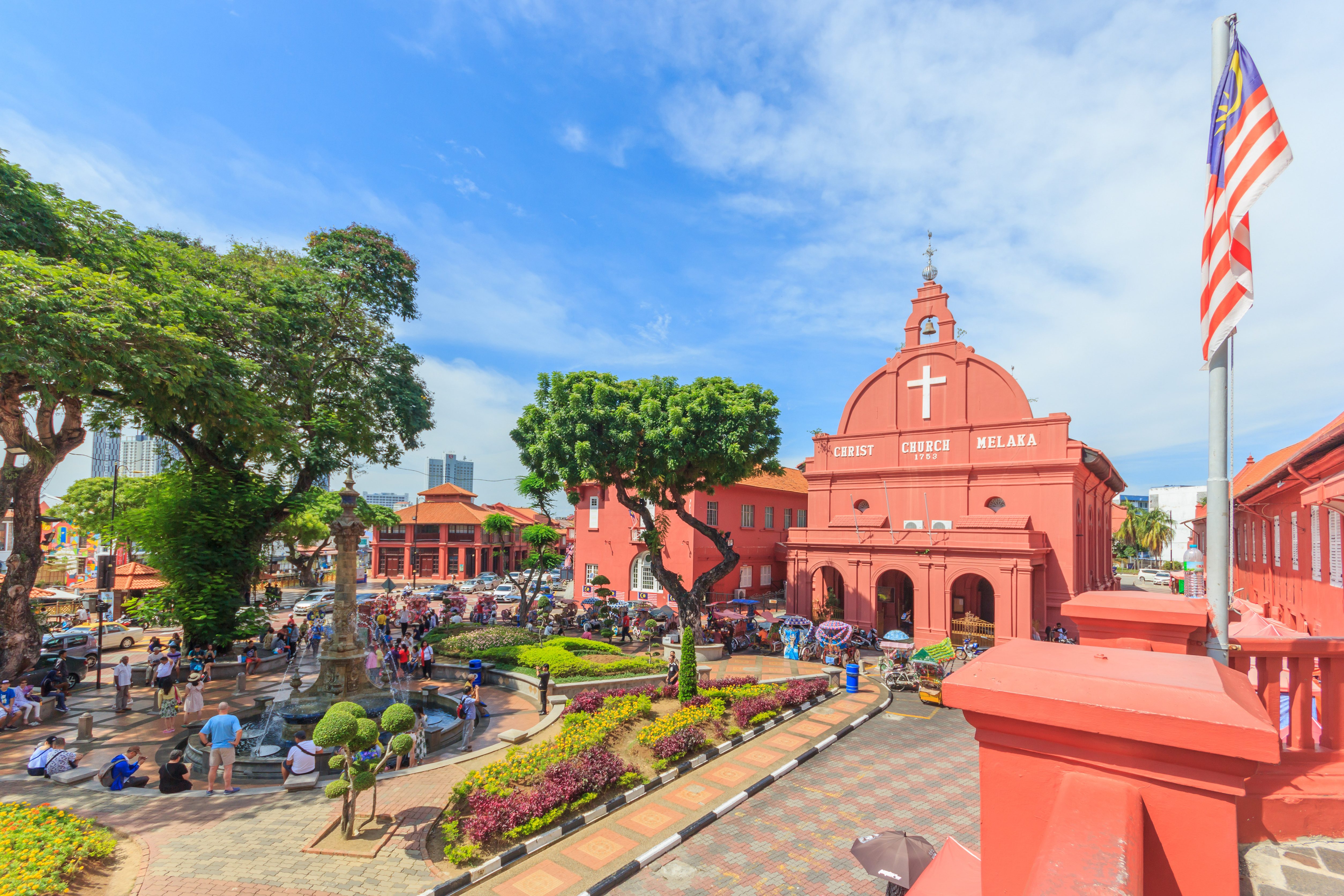 Oude kerk in Malacca Maleisië
