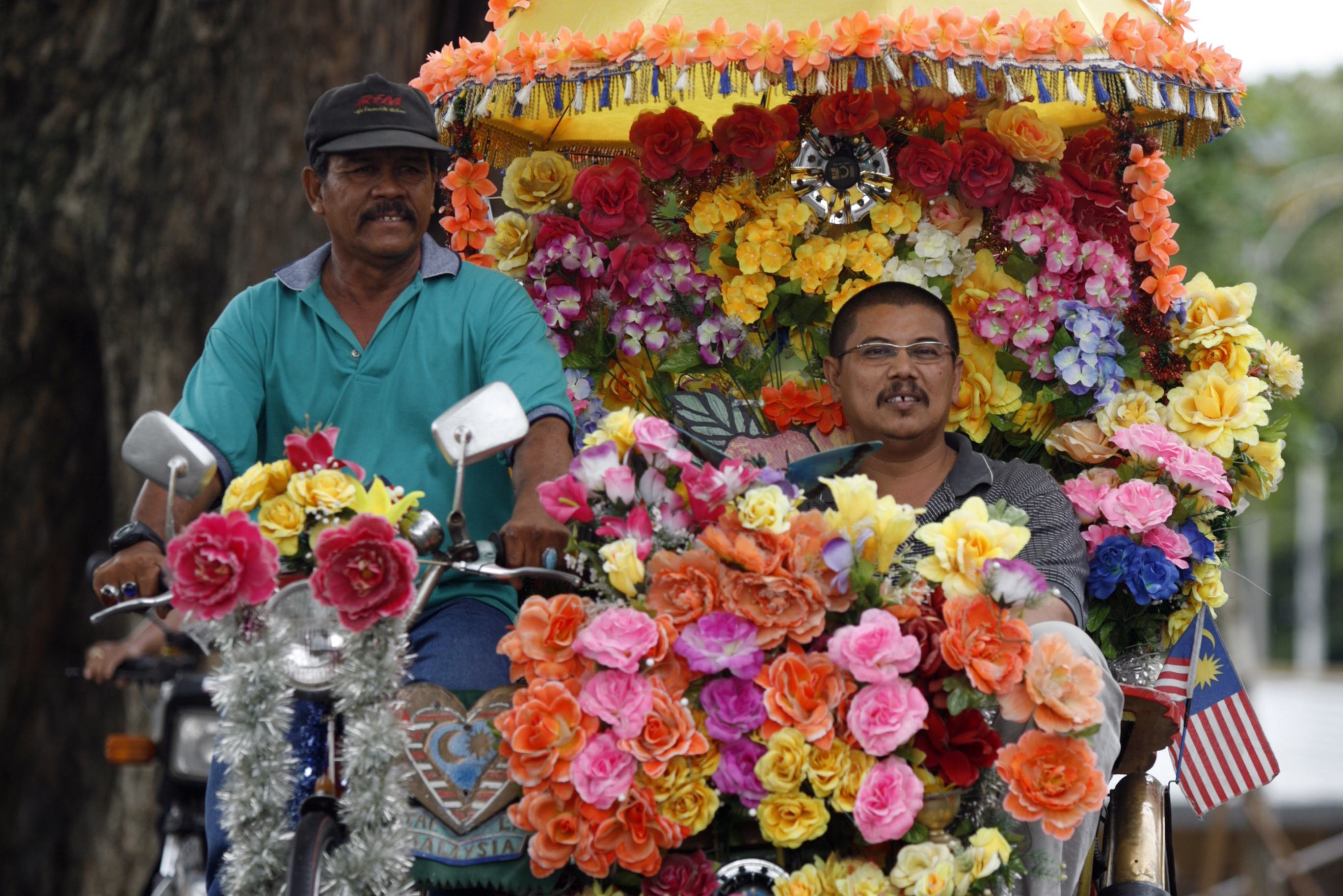 Malacca versierde riksja