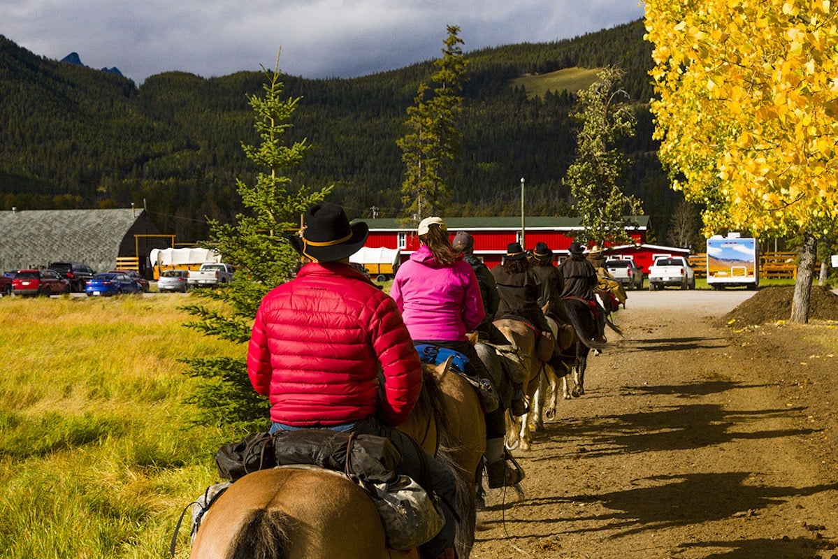 Paardrijden in Banff National Park Canada